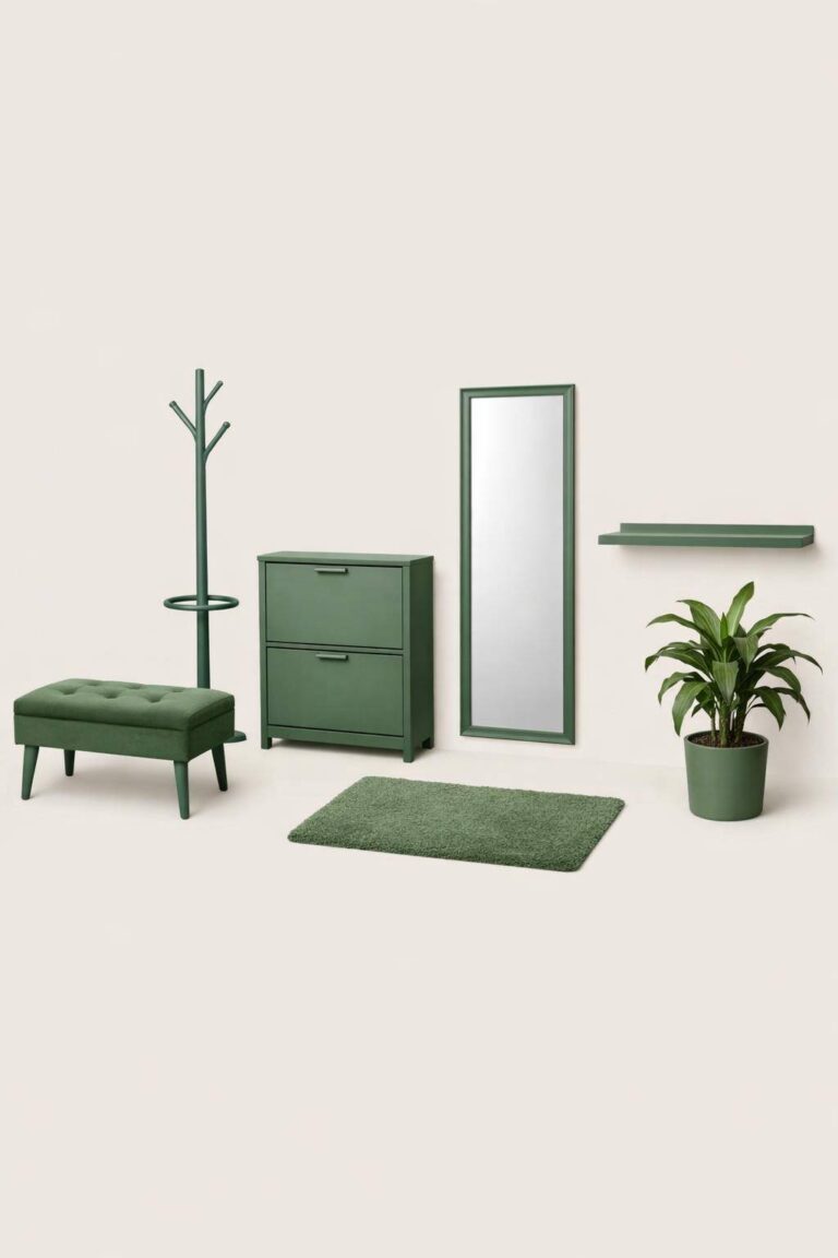 Flur in Grün gestalten: 20 kreative Ideen