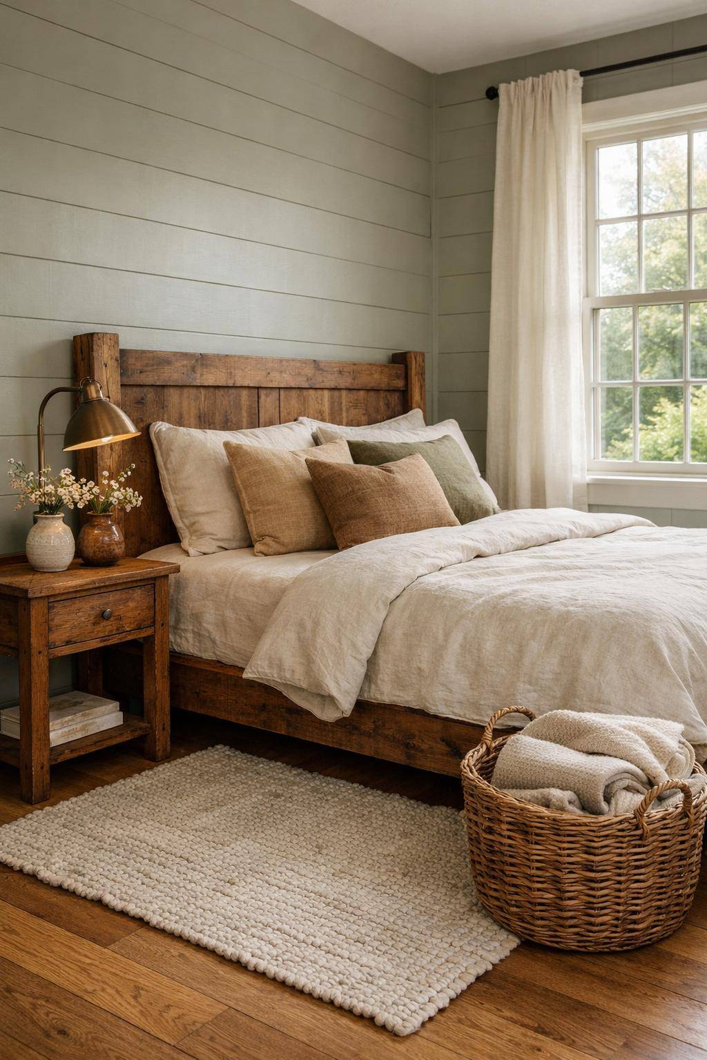 Gästezimmer im Landhausstil- Schmücke den Raum mit handgemachten Keramikvasen