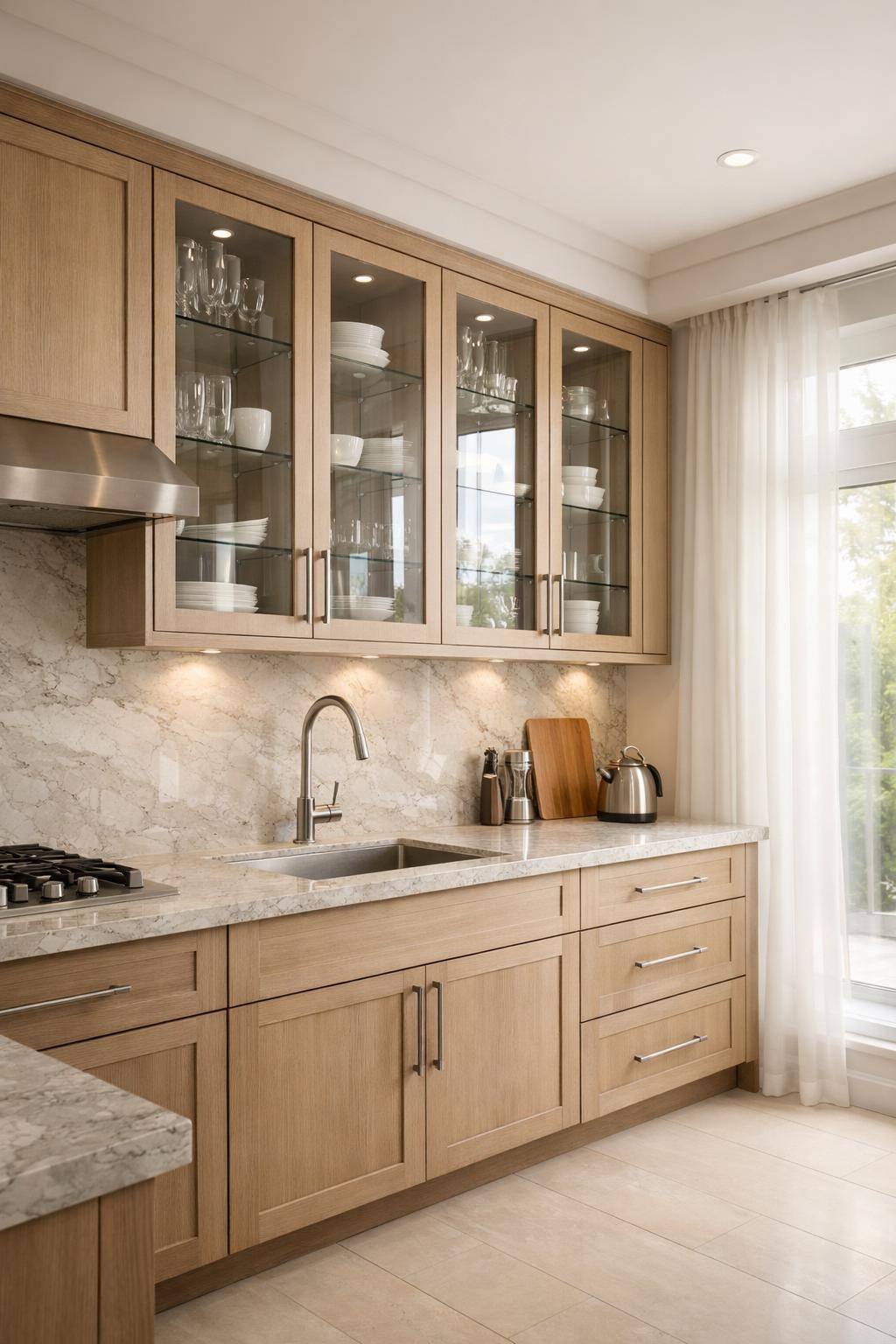 Ideen: Küche mit Glasfronten gestalten- Pflege Glasflächen mit sanfter Reinigung