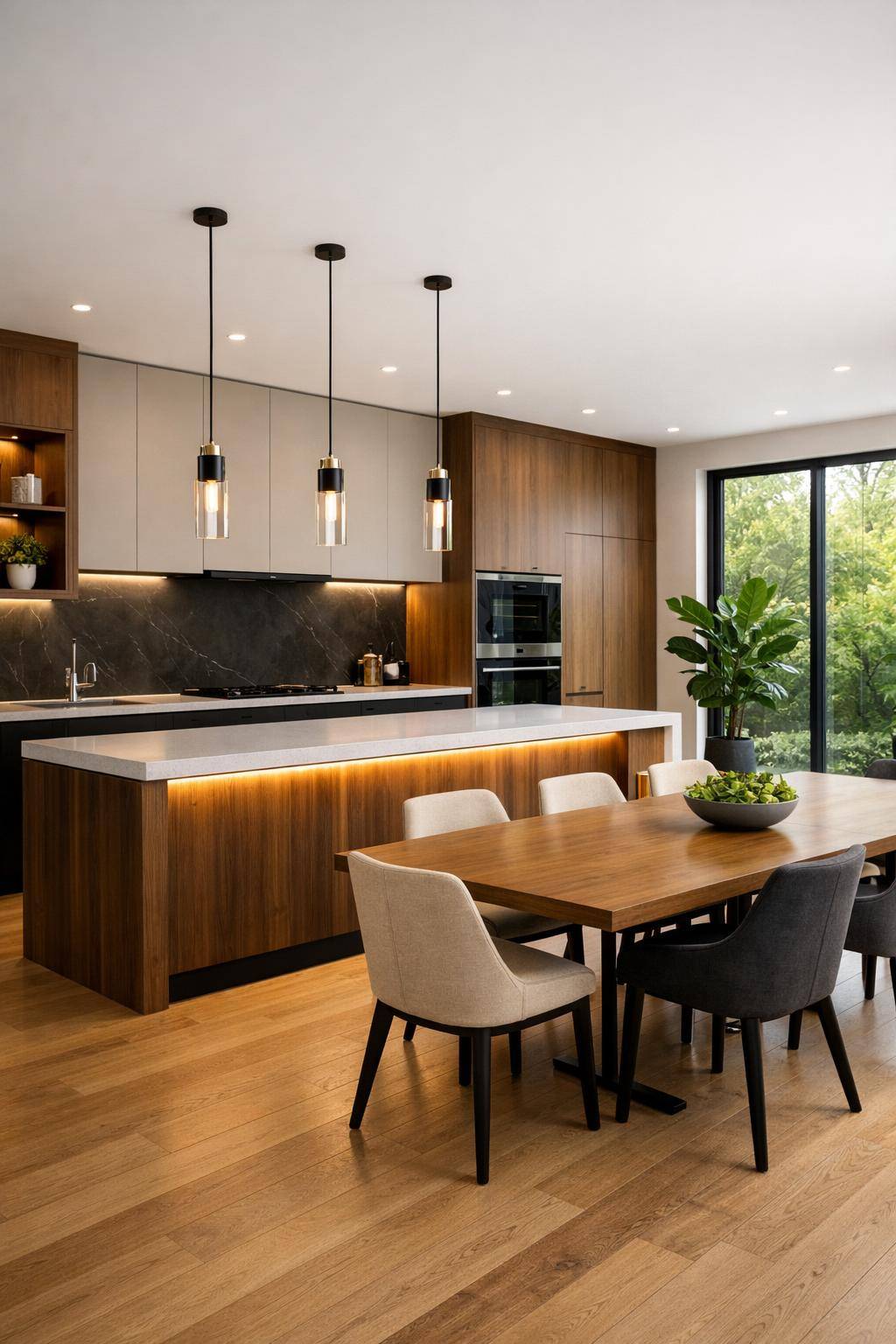 Ideen: Offene Küche einrichten- Gliedere klar Arbeits- und Esszonen