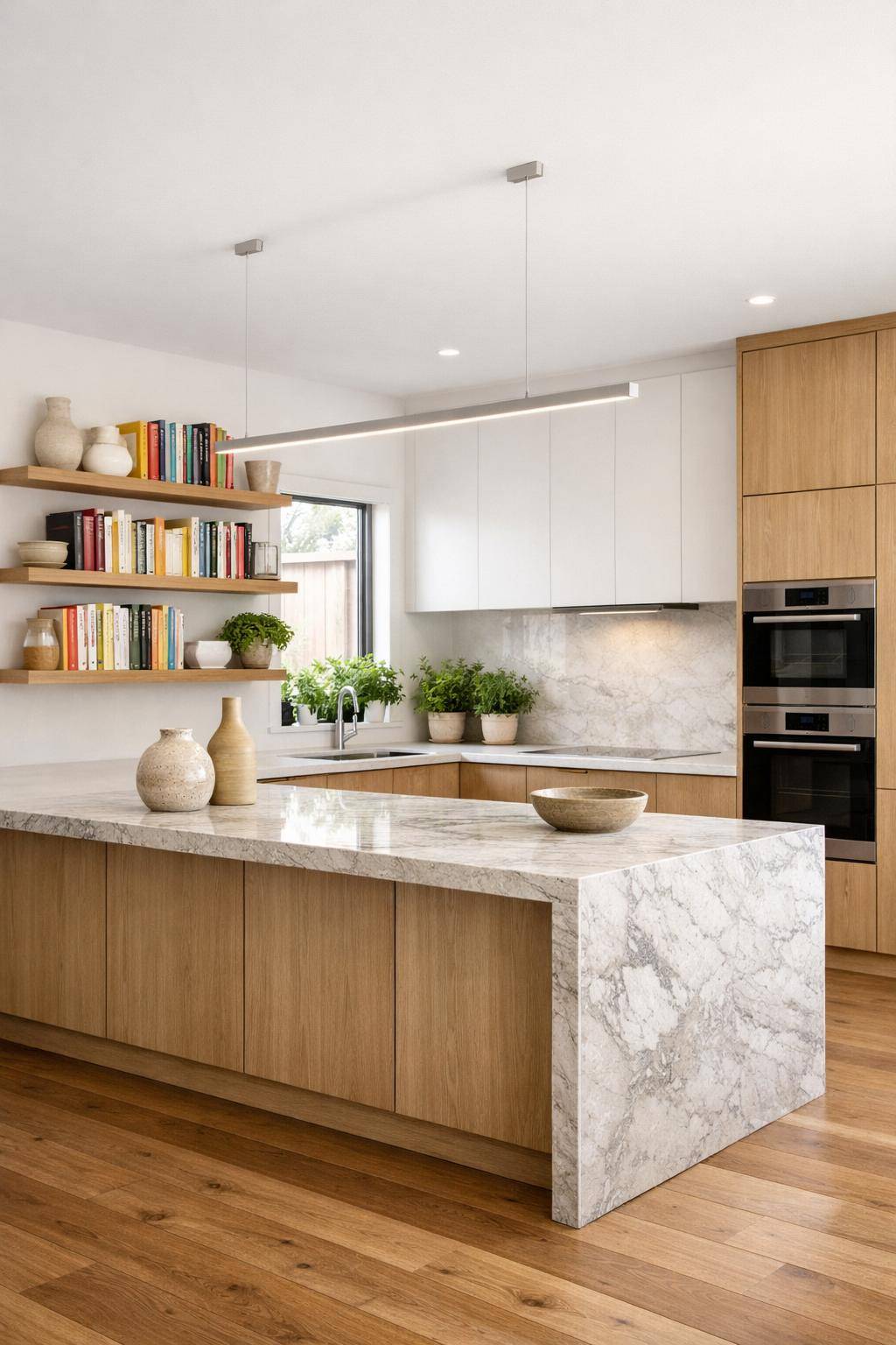 Ideen: Offene Küche einrichten- Inszeniere deine Lieblingskochbücher offen