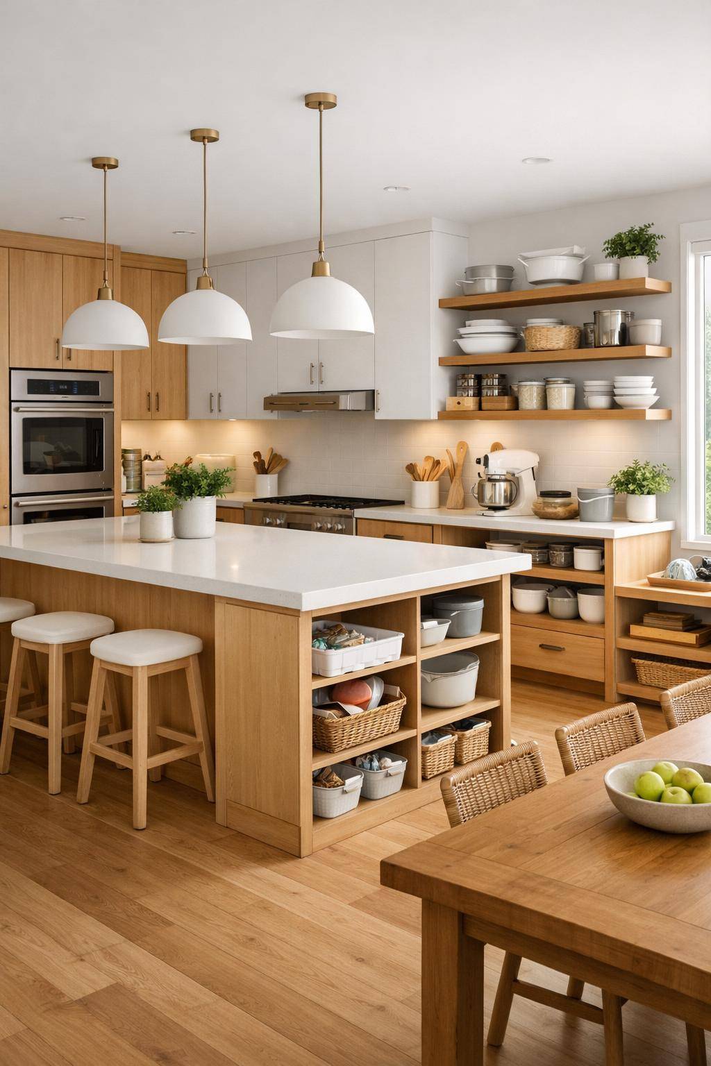 Ideen: familienfreundliche Küche einrichten- Schaffe Platz für gemeinsames Backen und Kochen