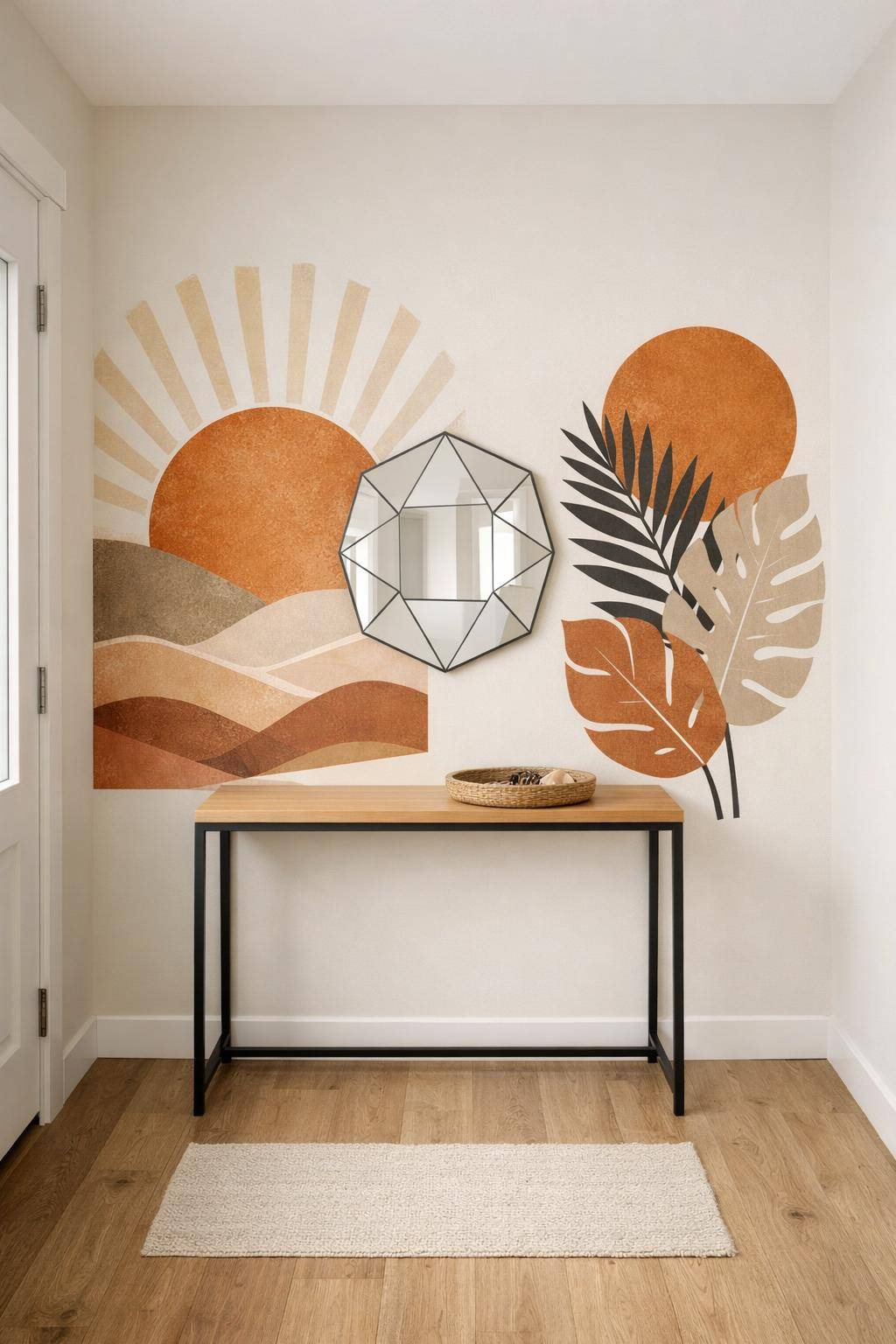 Ideen: kleinen Flur gestalten- Setze individuelle Wandtattoos als Eyecatcher ein