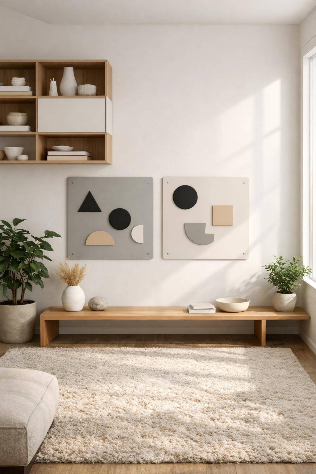 Ideen für Spielecken im Wohnzimmer- Hänge Magnettafeln für kreative Spiele an