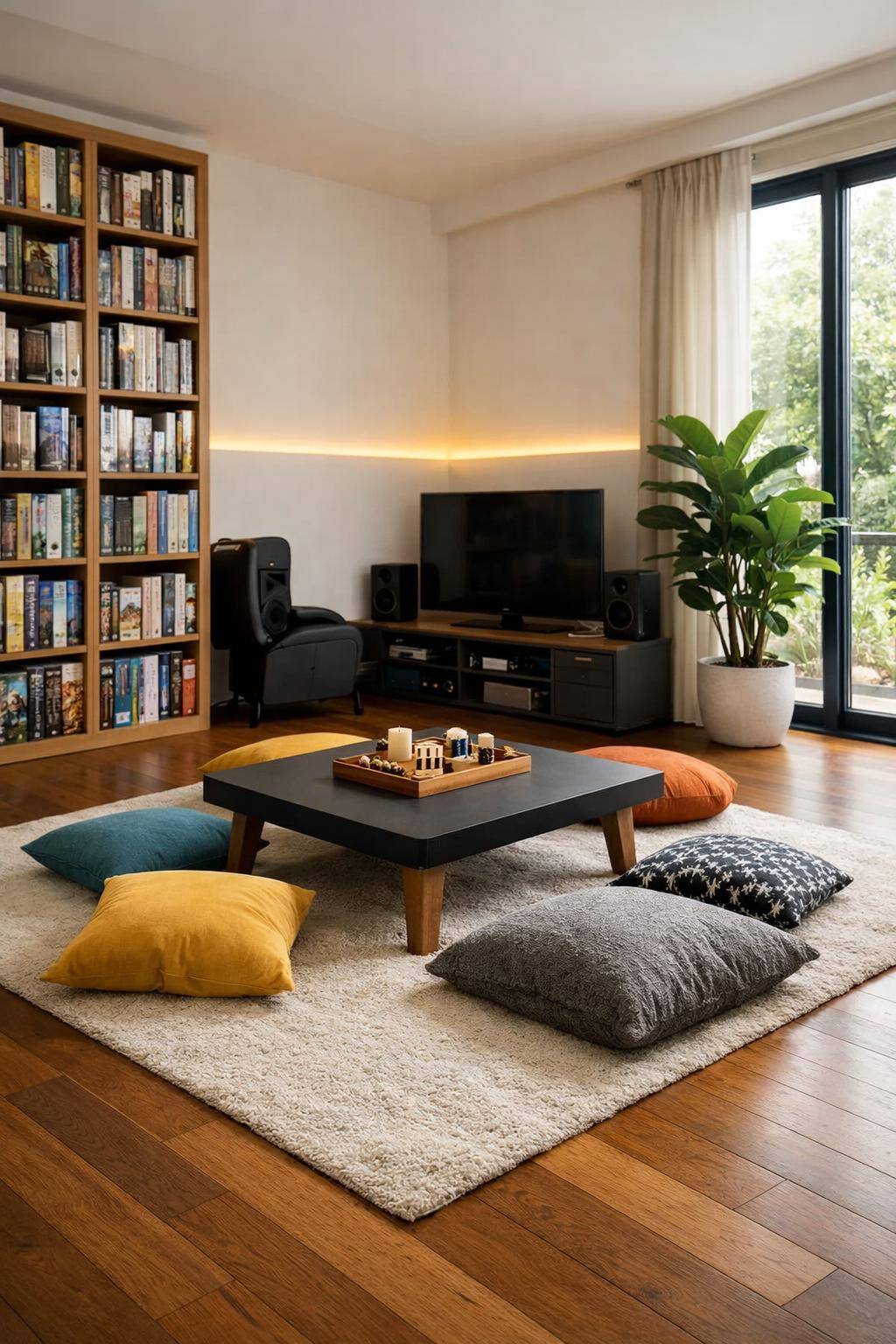 Ideen für Spielecken im Wohnzimmer- Lade Freunde zu gemeinsamen Spieletagen ein