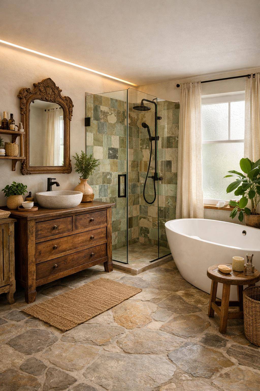 Inspiration: Badezimmer nachhaltig gestalten- Erneuere dein Bad mit Vintage-Möbeln kreativ