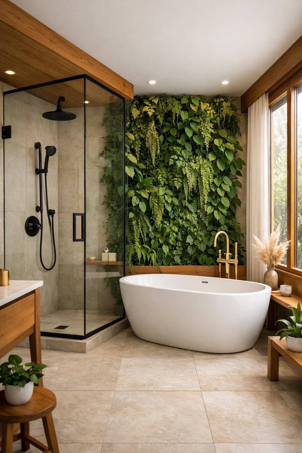 Inspiration: Badezimmer nachhaltig gestalten- Installiere einen Durchflussbegrenzer für die Dusche