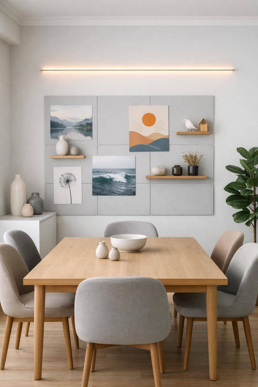 Inspiration: Wanddeko fürs Esszimmer- Bestücke Magnetwände für flexible Dekoration