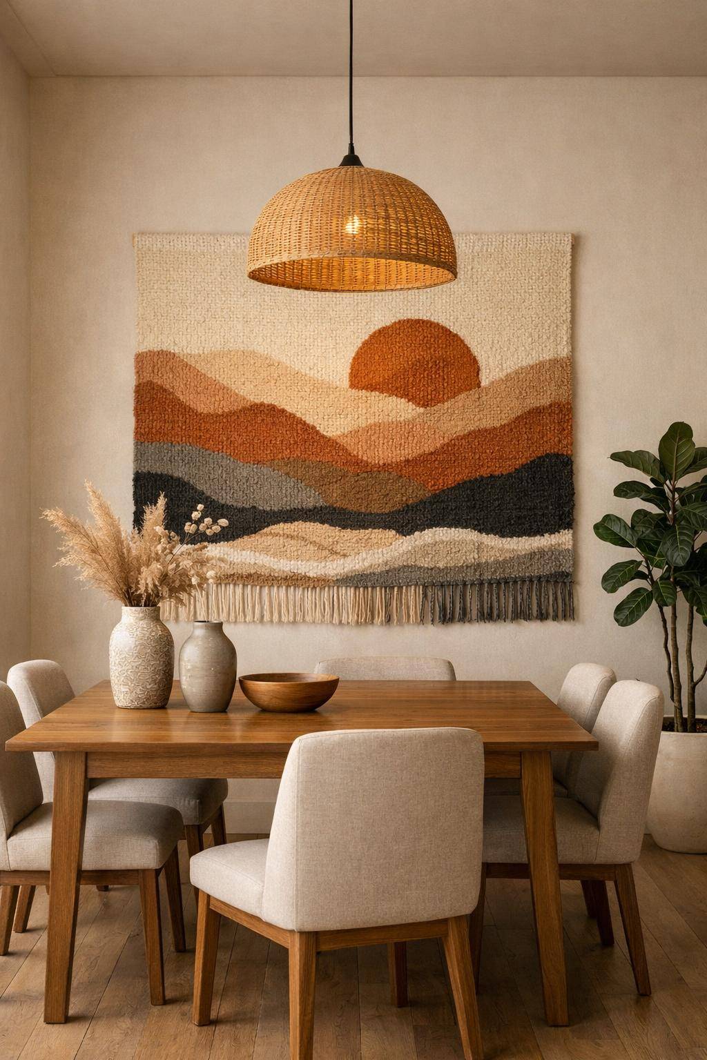 Inspiration: Wanddeko fürs Esszimmer- Hänge Wandteppiche für wohnliche Gemütlichkeit