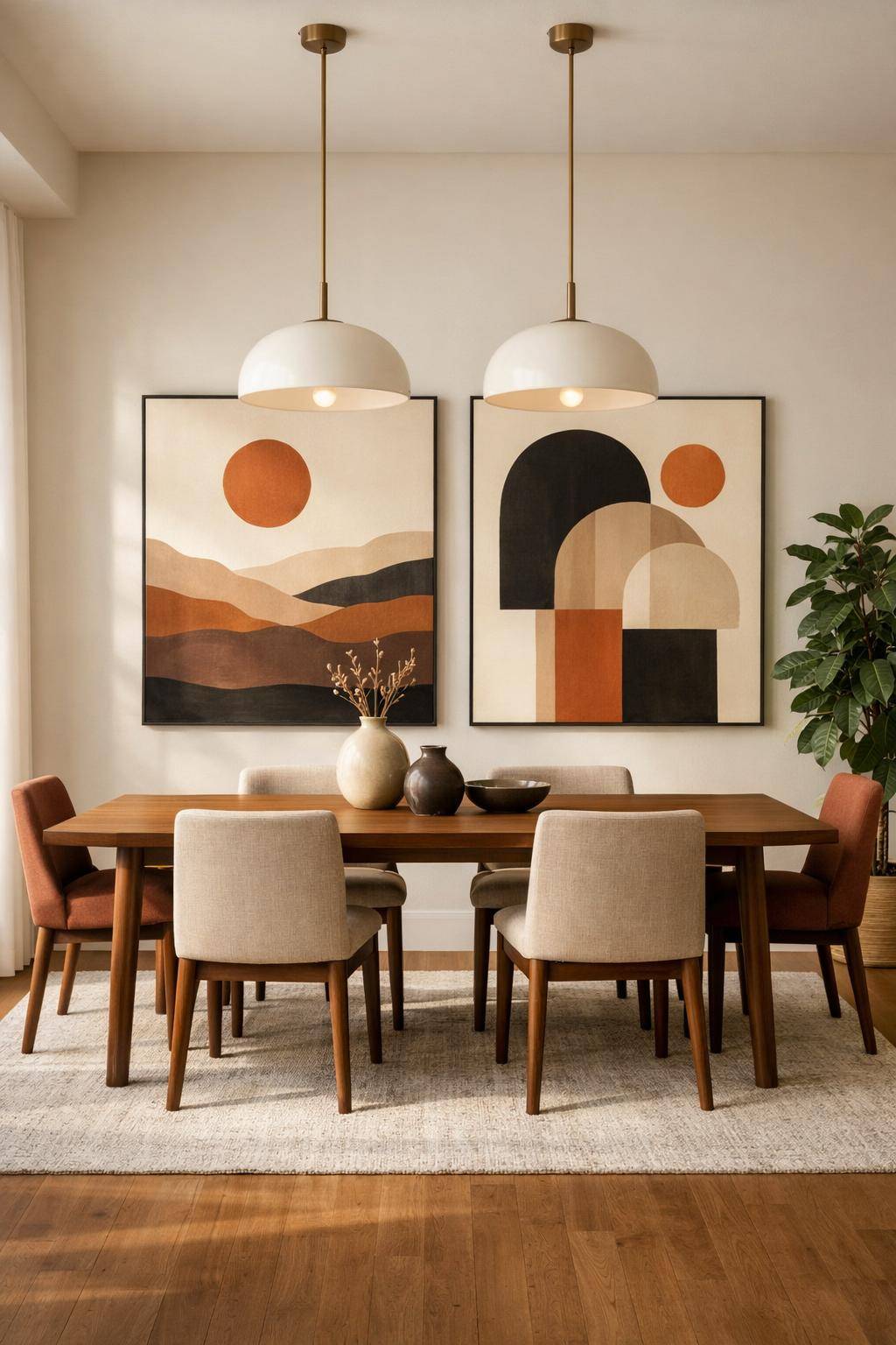 Inspiration: Wanddeko fürs Esszimmer- Platziere großformatige Kunstdrucke als Statement