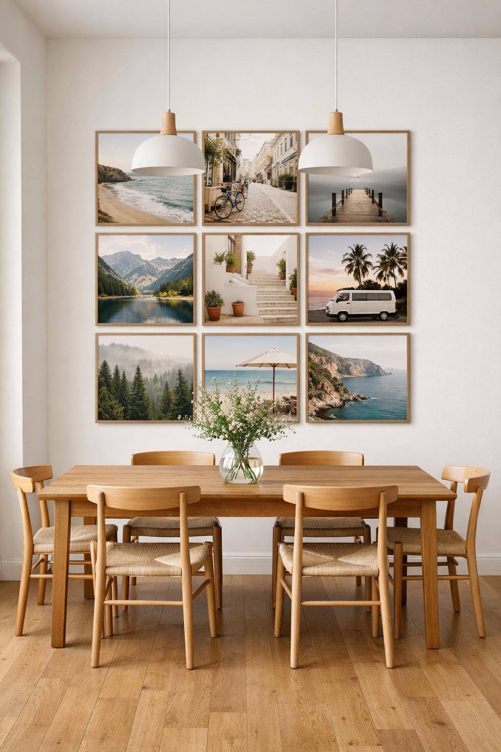 Inspiration: Wanddeko fürs Esszimmer- Präsentiere deine Lieblingsfotos in Collagenform