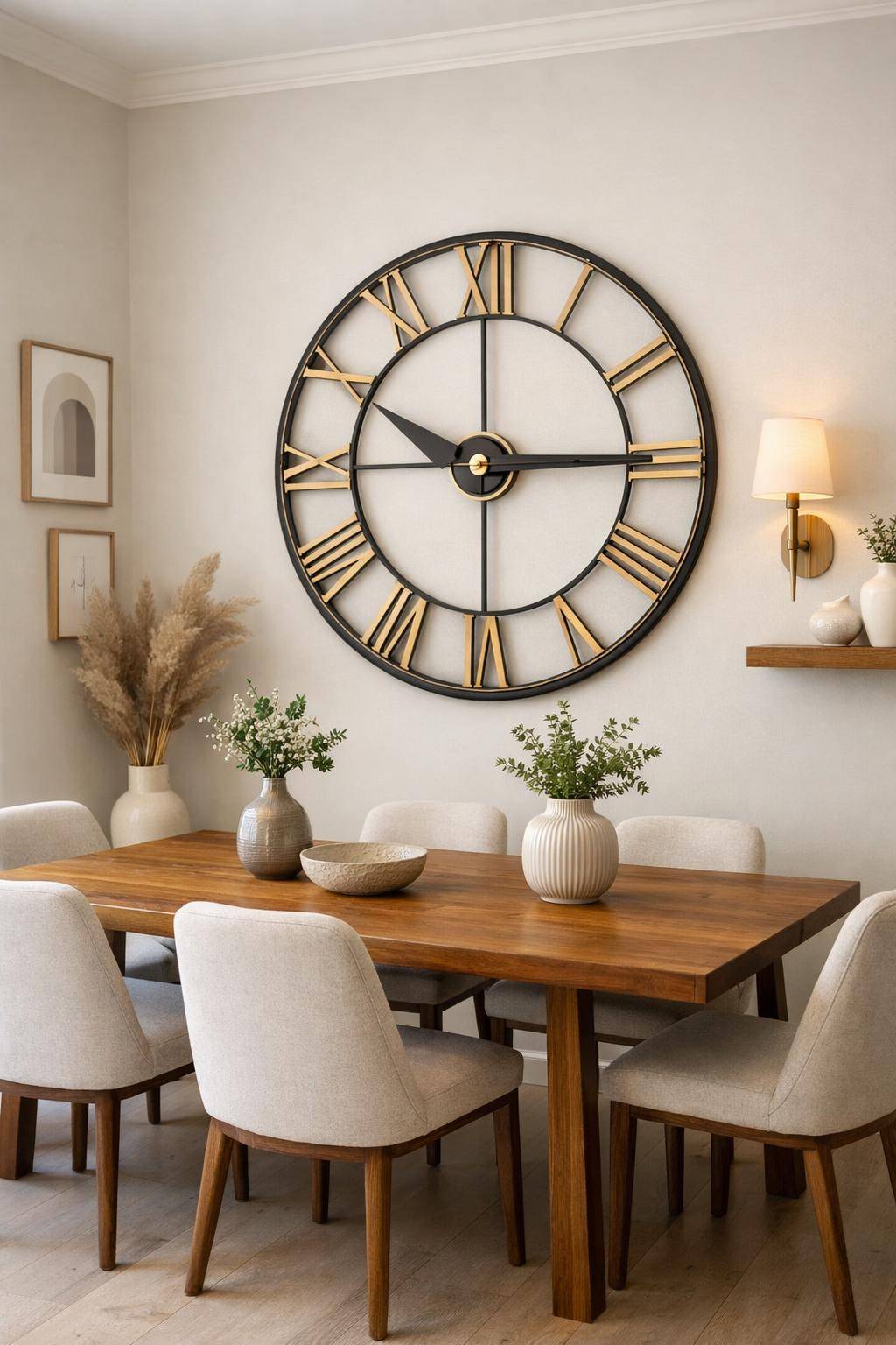 Inspiration: Wanddeko fürs Esszimmer- Zeige Wanduhren als dekoratives Highlight