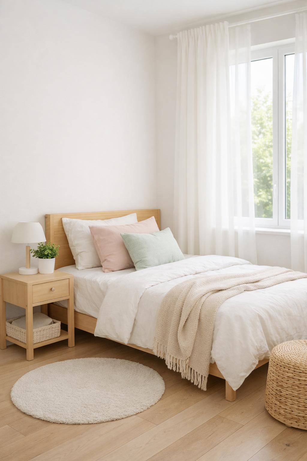 Kleines Gästezimmer einrichten-Wähle helle Farben für mehr Weite