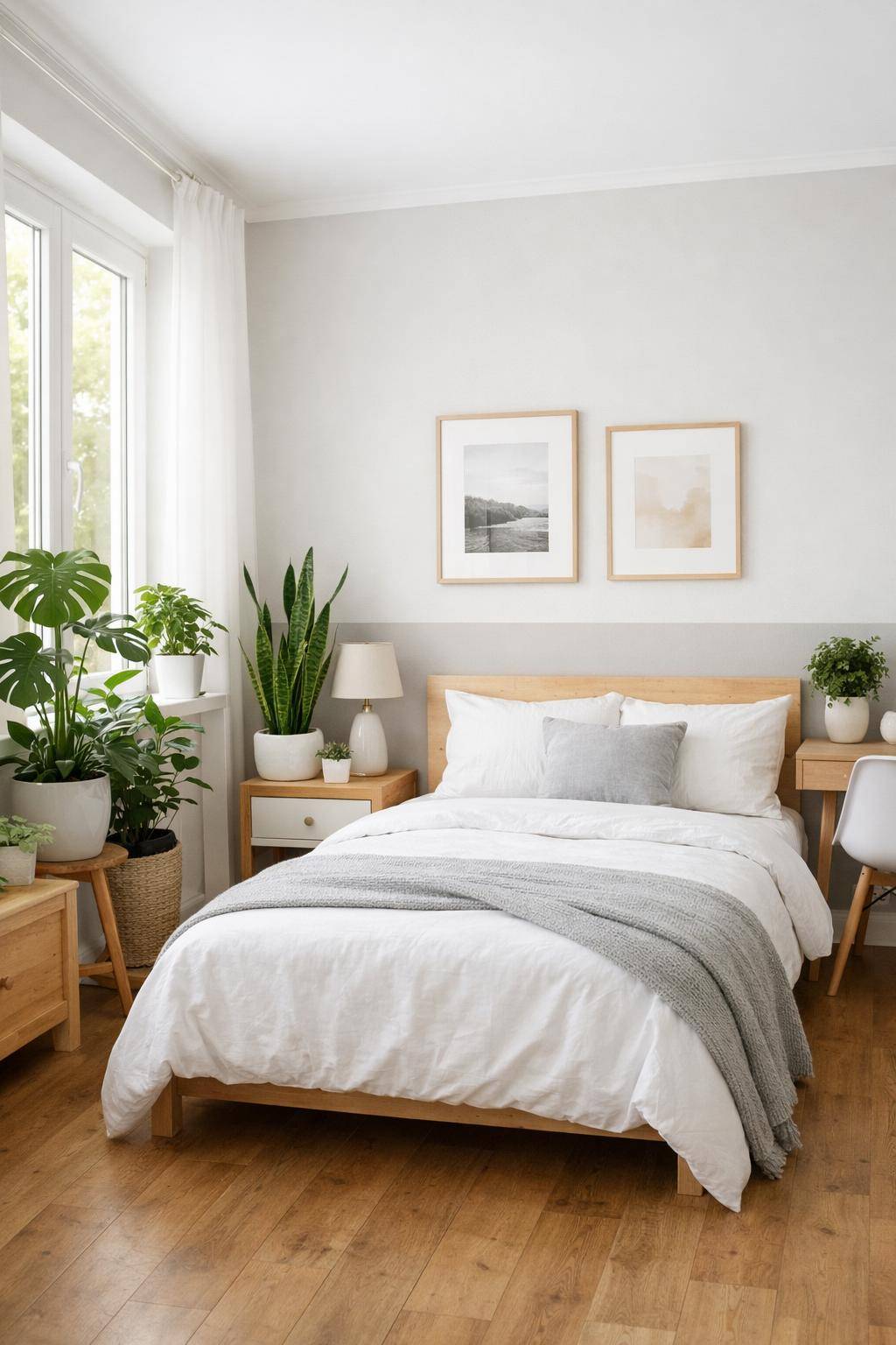 Kleines Gästezimmer einrichten- Nutze Pflanzen für frisches Ambiente