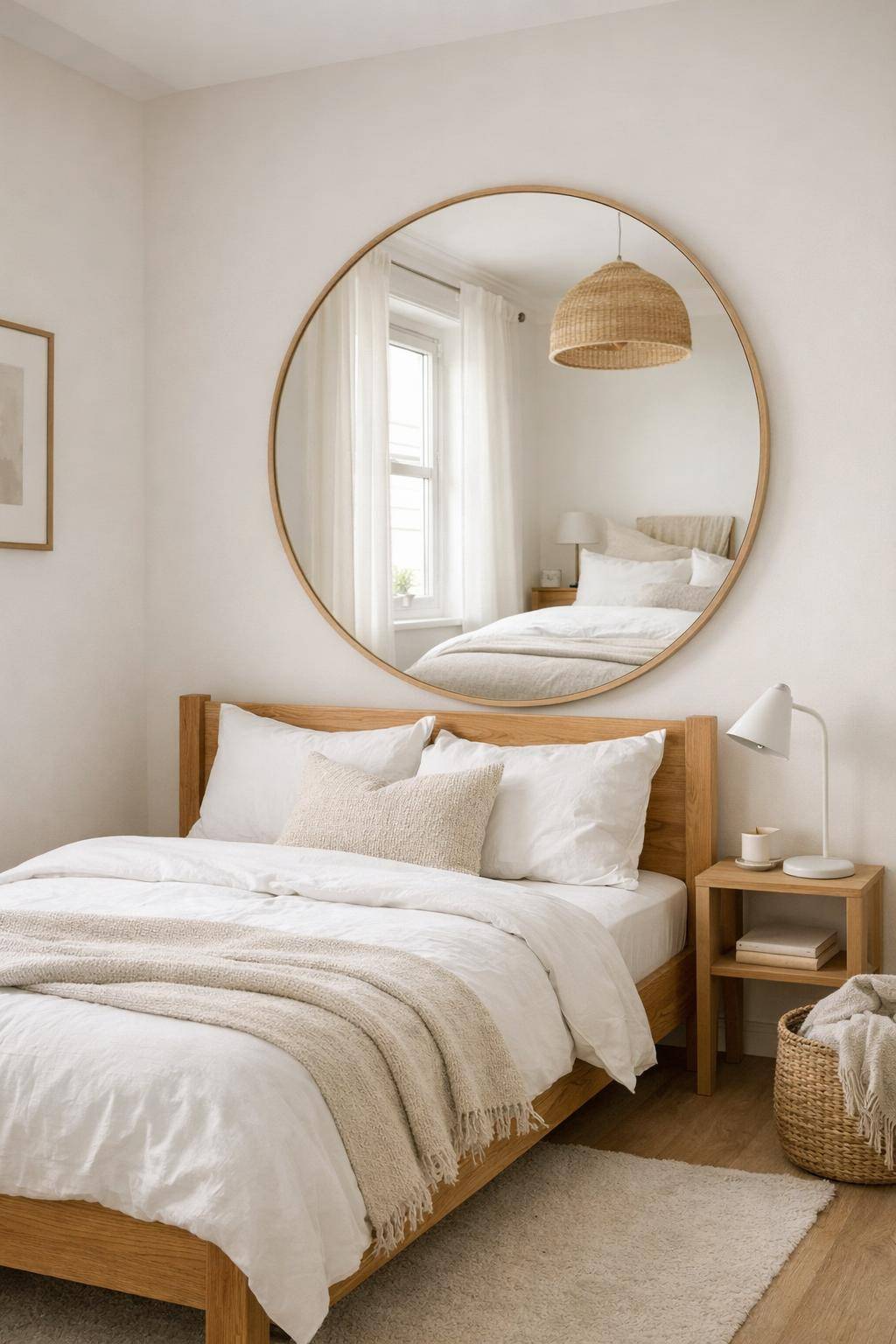 Kleines Gästezimmer einrichten- Setze Spiegel ein für optische Größe