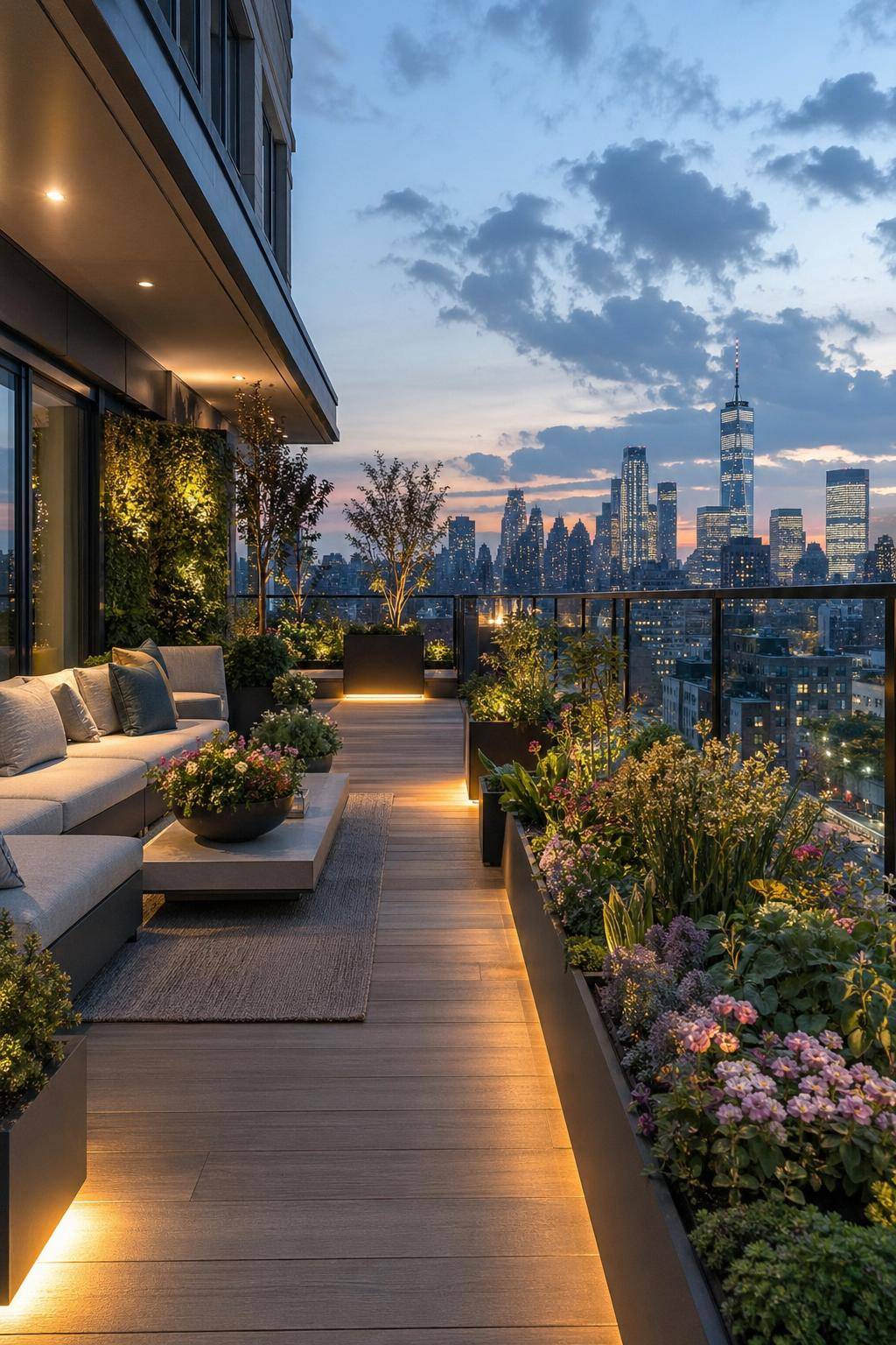 Dachterrasse gestalten- Inventarisiere saisonale Pflanzen für Vielfalt