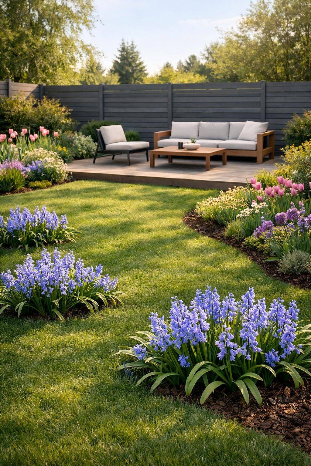 Die schönsten Frühlingsblumen für deinen Garten- Verteile Glockenblumen als zarte Farbtupfer