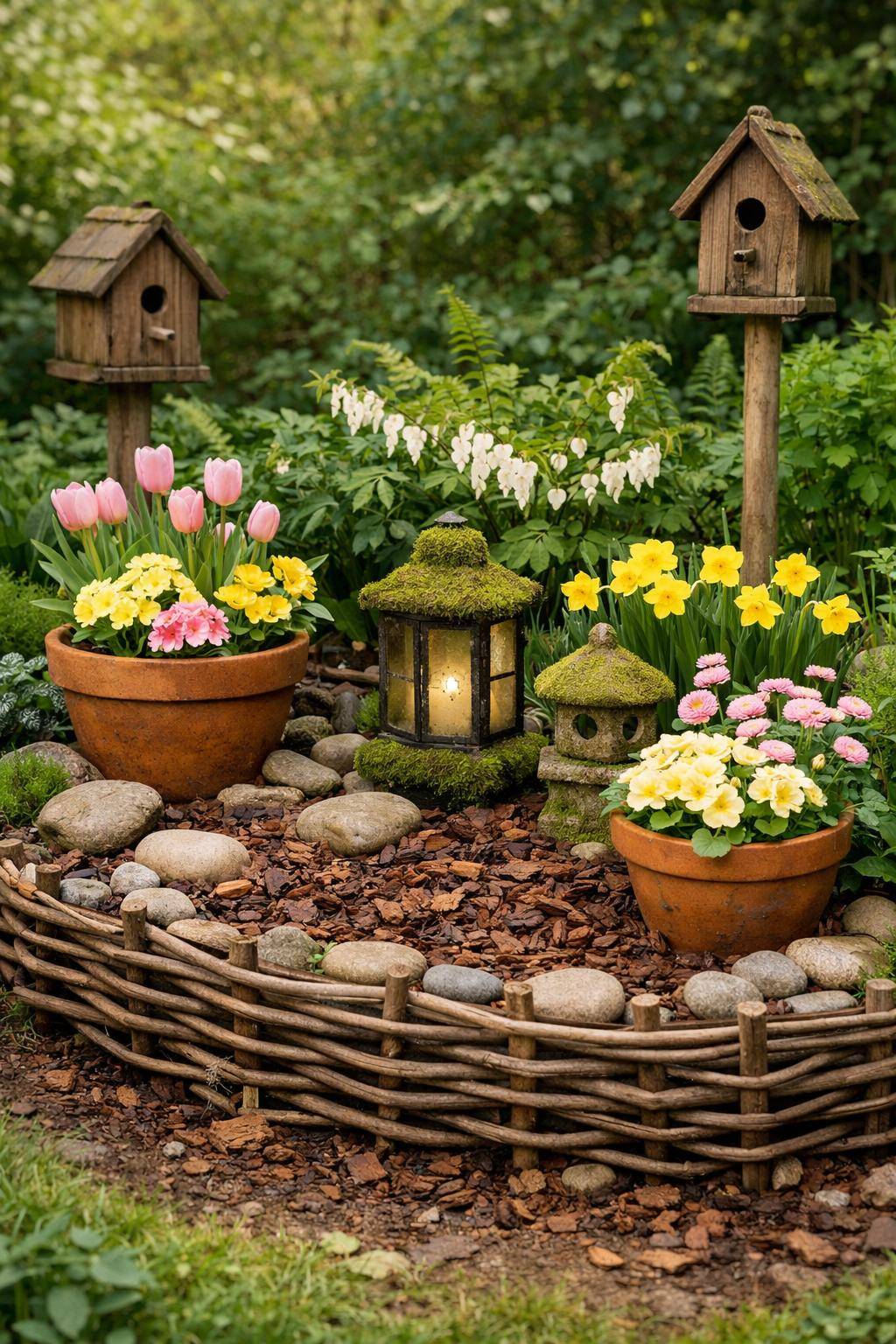 Frühlingsdeko für den Garten: Ideen & Inspiration- Verschönere Beete mit Naturgartendeko