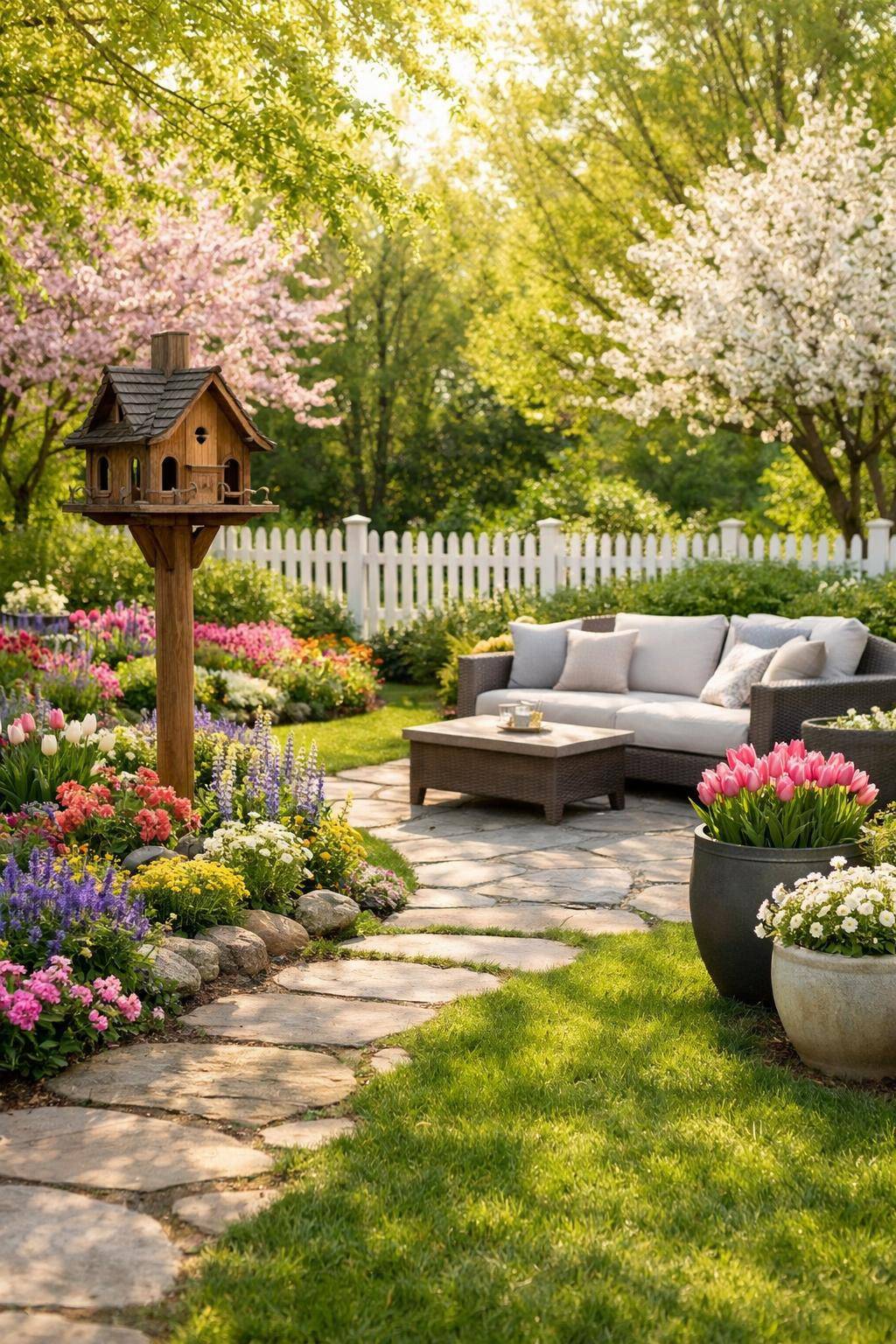 Ideen: Garten fit für den Frühling machen- Baue ein Vogelhaus für neue Besucher