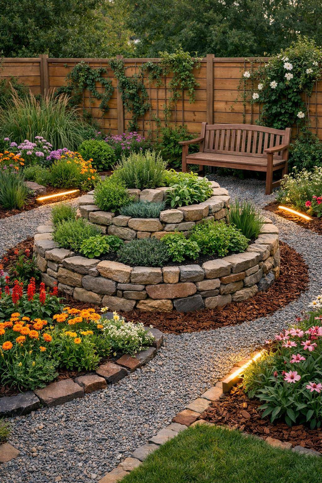 Ideen: Garten fit für den Frühling machen- Überrasche mit einer kleinen Kräuterspirale