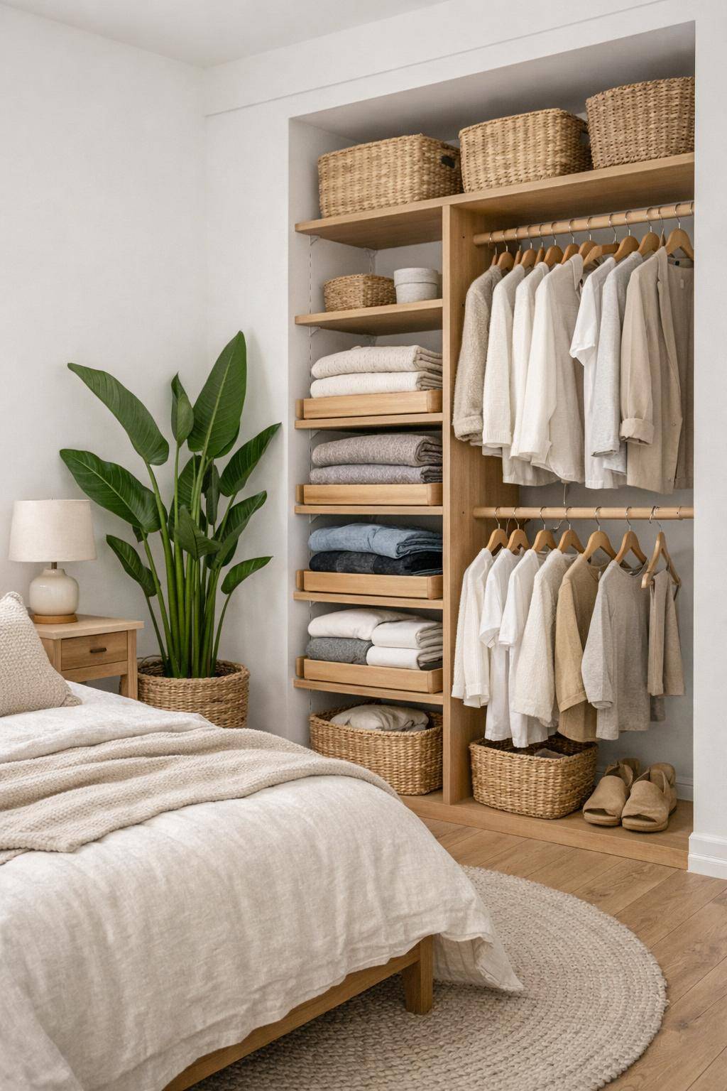 Ideen für Kleiderschrank-Alternativen- Kreiere offene Regalsysteme für Kleidung