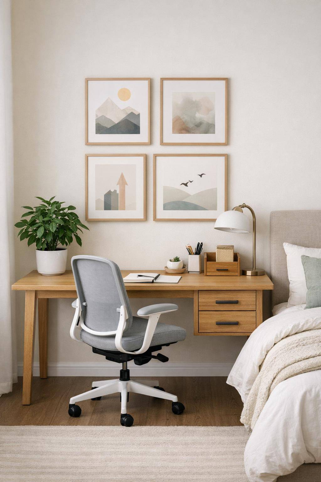 Ideen für Schreibtisch im Schlafzimmer- Schmücke deinen Bereich mit motivierenden Zitaten