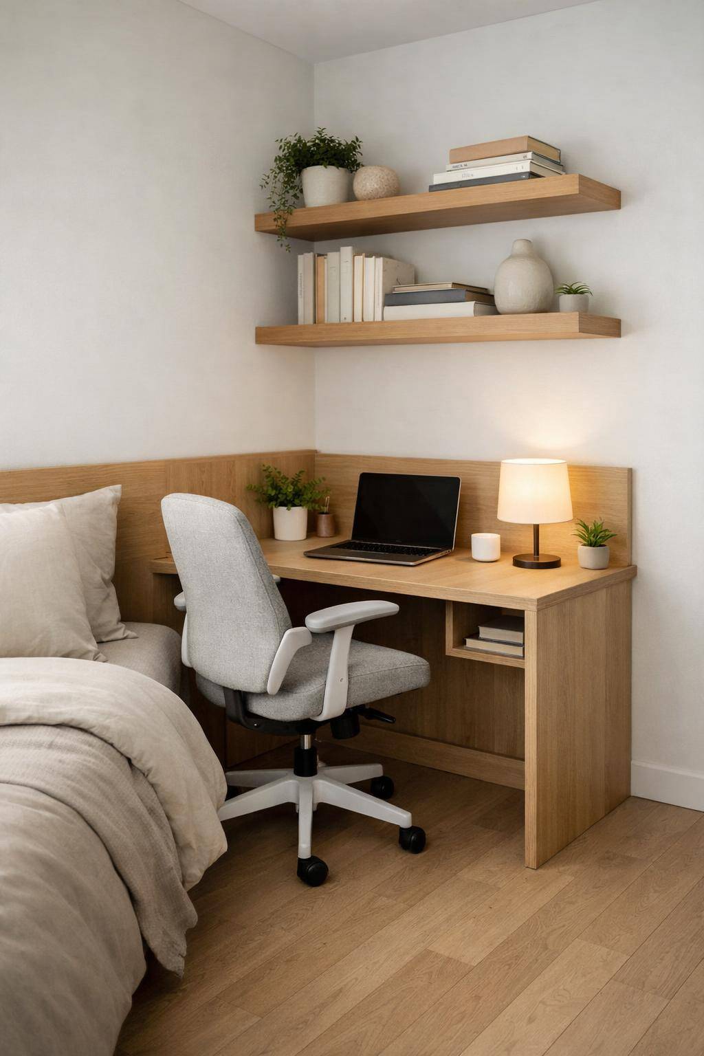 Ideen für Schreibtisch im Schlafzimmer- Wähle multifunktionale Möbel für mehr Flexibilität