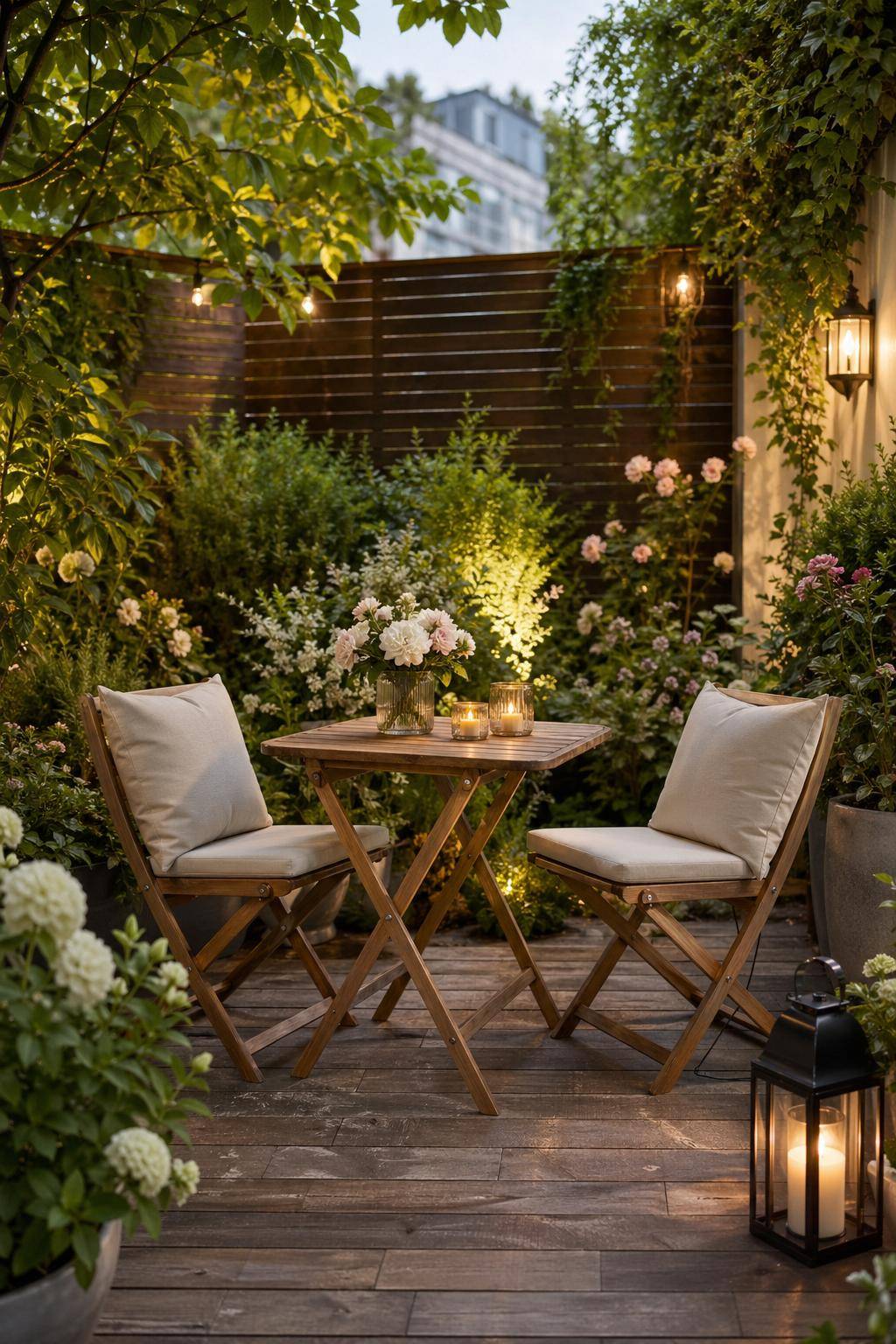 Ideen für Sitzecken im Garten- Wähle Klappmöbel für flexible Nutzung