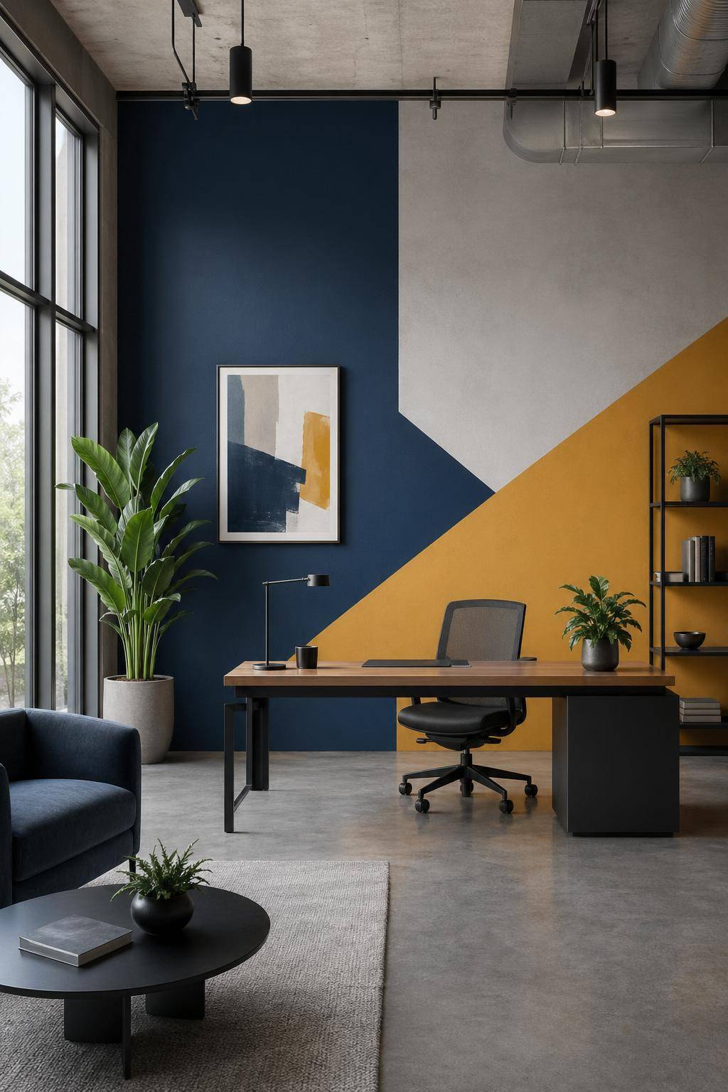 Ideen für Wandfarbe im Büro- Lass dich von Kunstwerken inspirieren