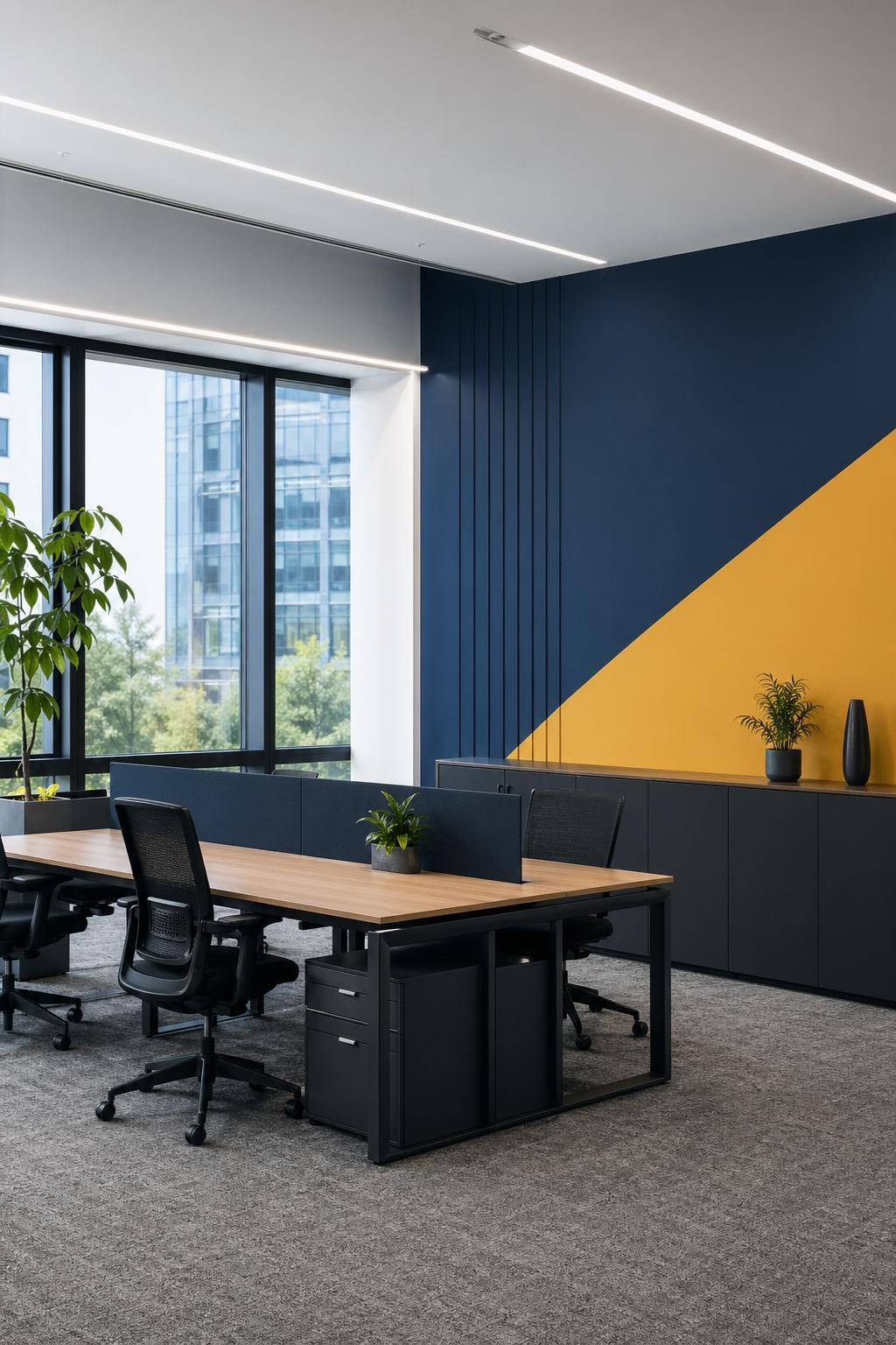 Ideen für Wandfarbe im Büro- Unterstreiche deine Corporate Identity mit Markenfarben