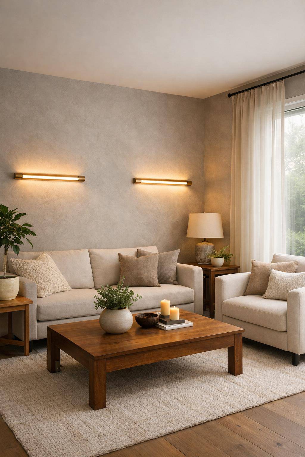 Ideen für Wandleuchten im Wohnzimmer-Wähle dimmbare Leuchten für flexible Atmosphäre