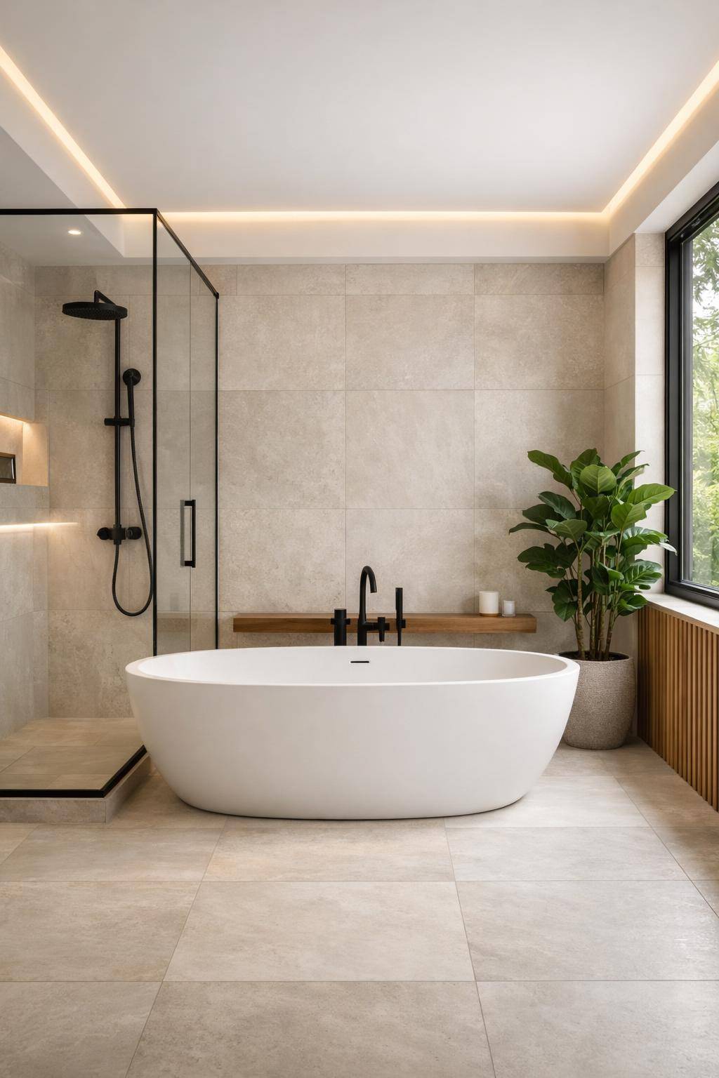 Ideen für moderne Badezimmer-Setze auf freistehende Badewannen als Hingucker