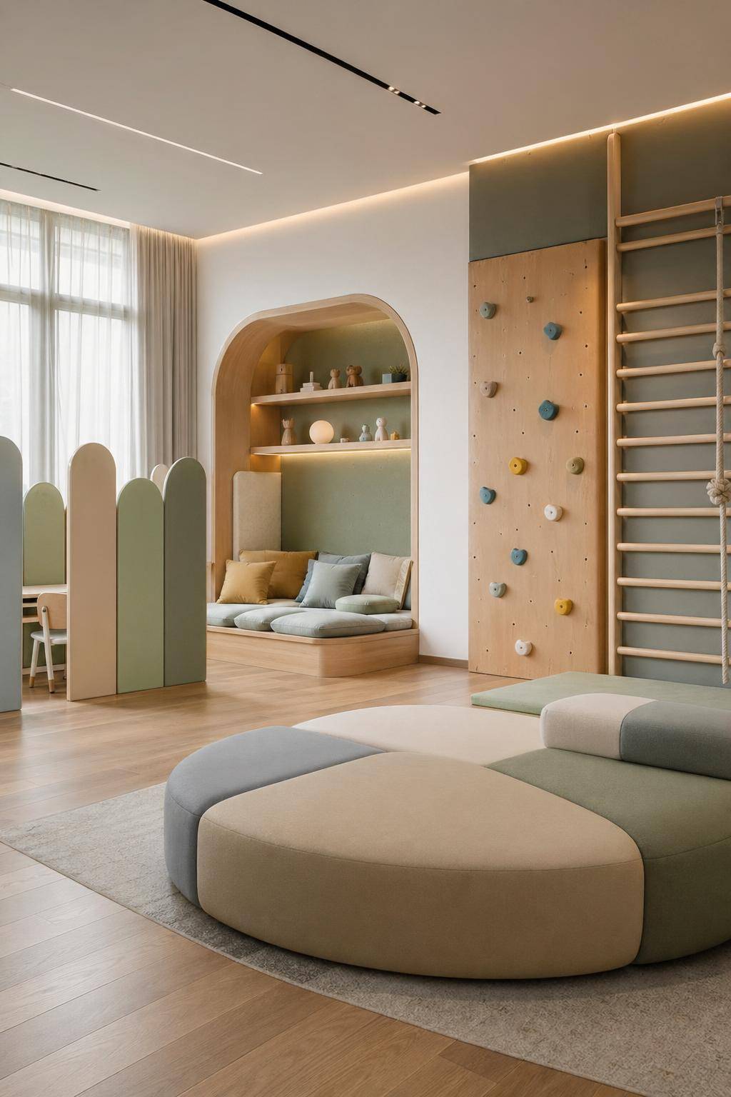 Ideen für moderne Kinderzimmer- Baue Spielzonen mit flexiblen Elementen