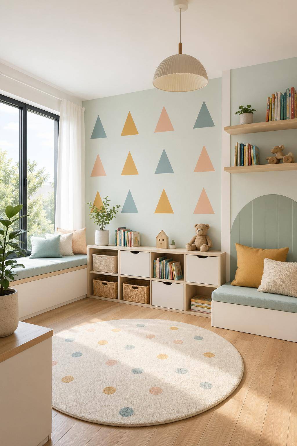 Ideen für moderne Kinderzimmer- Experimentiere mit Wandtattoos im Wechsel