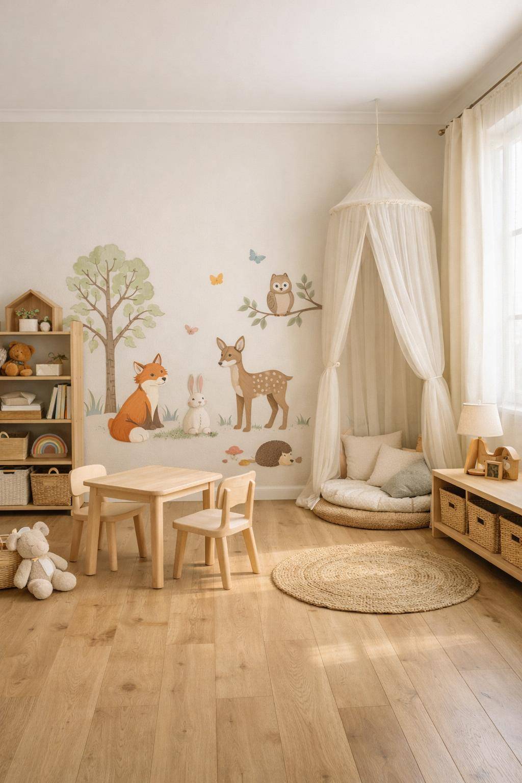 Kinderzimmer einrichten- Bring Wandtattoos für spielerische Gestaltung ein