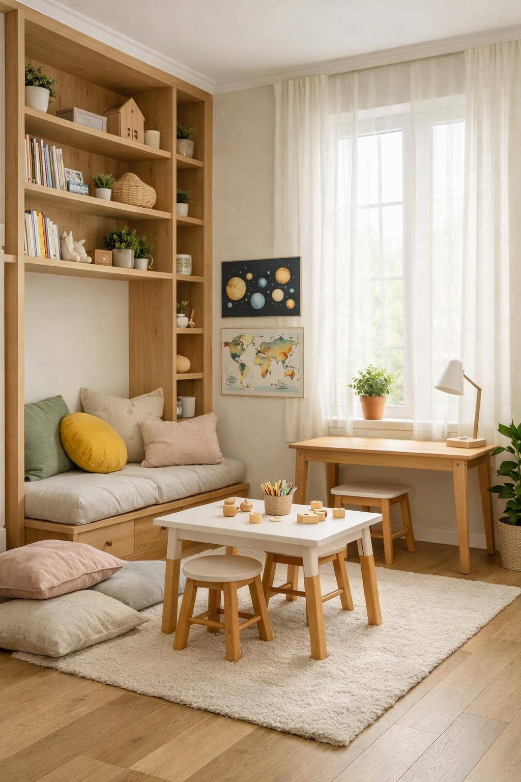 Kinderzimmer einrichten- Integriere Lernbereiche für kreative Momente