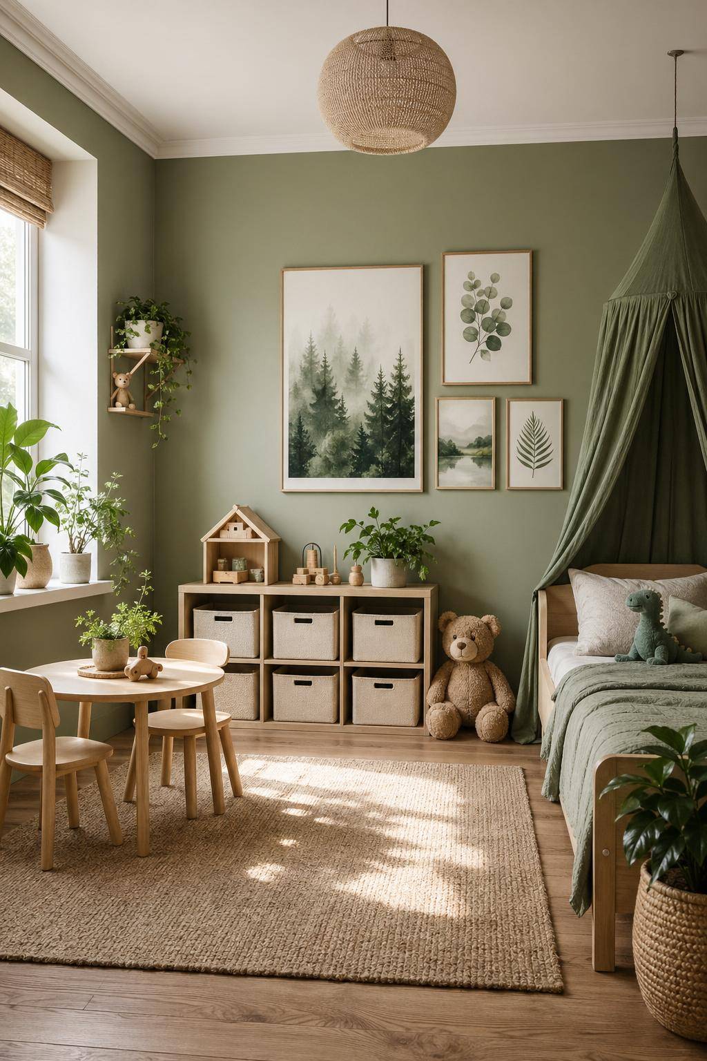 Kinderzimmer in Grün- Dekoriere mit grünen Kinderzimmer-Postern