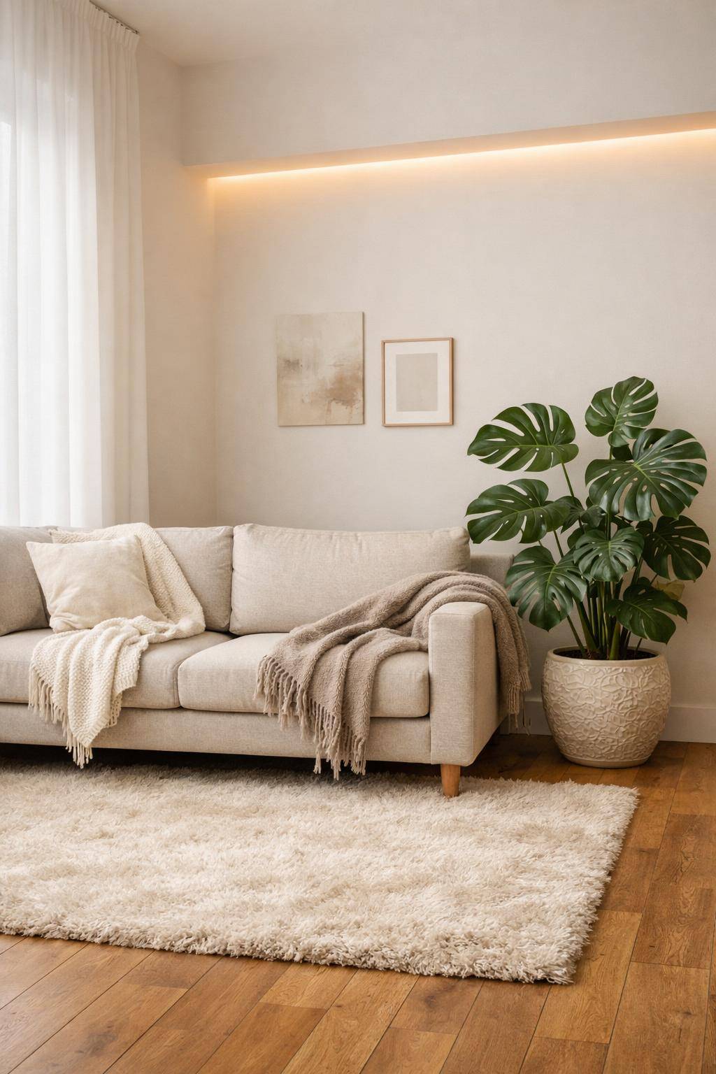 Pflanzen im Wohnzimmer: Ideen und Inspiration-Gestalte eine grüne Wohlfühlecke mit Monstera