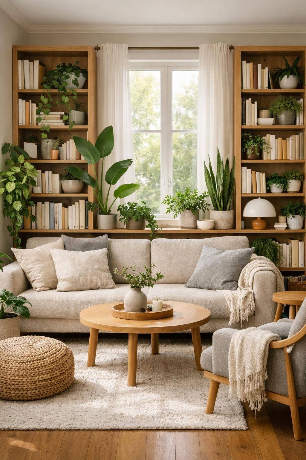 Pflanzen im Wohnzimmer: Ideen und Inspiration- Inspiriere Gäste mit einer kleinen Pflanzenbibliothek