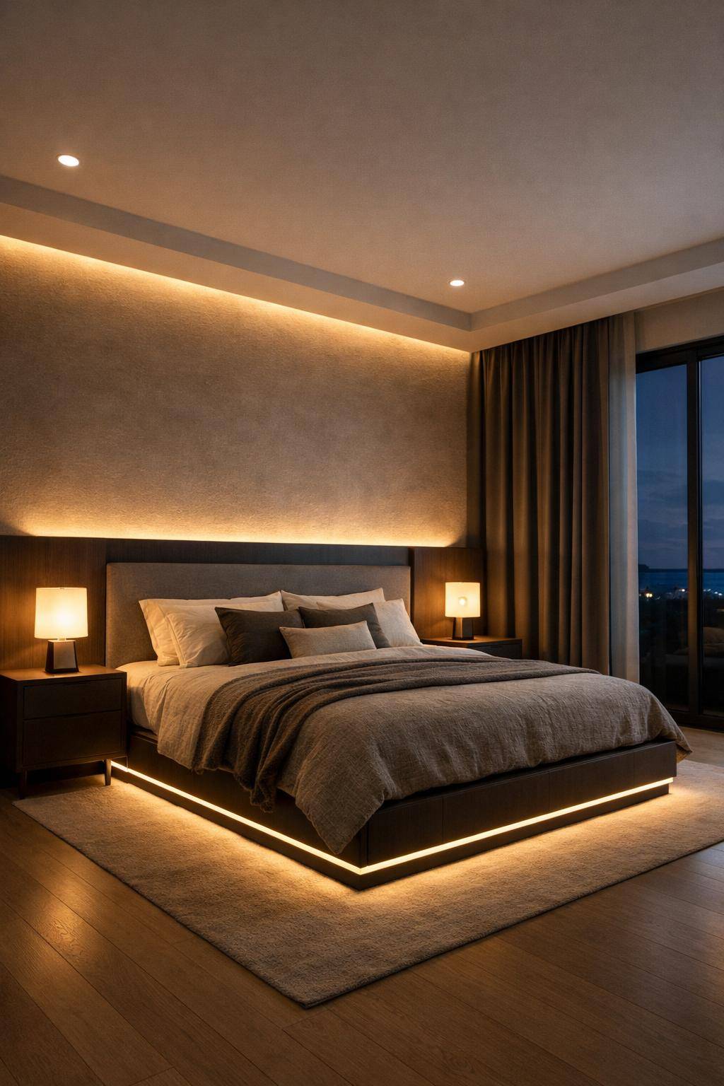 Schlafzimmer Beleuchtung: Ideen und Inspiration- Integriere Lichtsensoren für automatische Beleuchtung