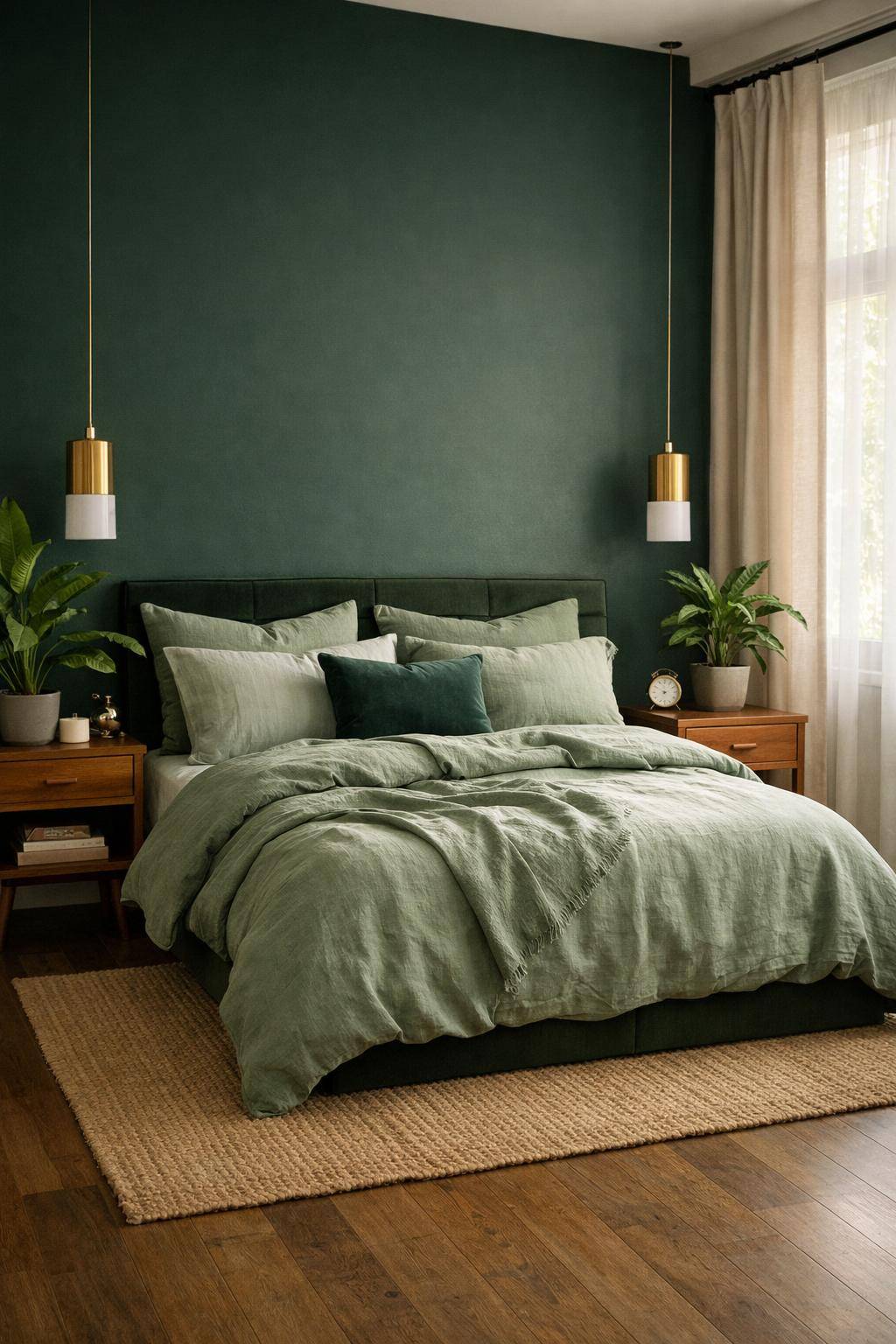 Schlafzimmer in Grün: Ideen und Inspiration- Mische verschiedene Grüntöne für Tiefe