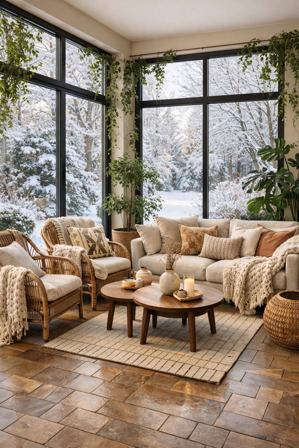 Wintergarten einrichten- Arrangiere verschiedene Sitzgelegenheiten kreativ
