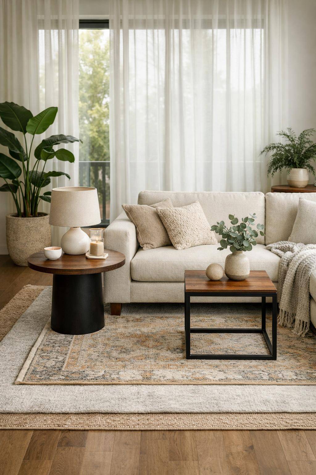 Wohnzimmer einrichten: Ideen und Inspiration- Ergänze stylische Beistelltische für Komfort