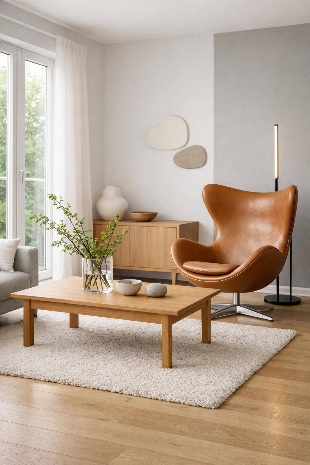 Wohnzimmer skandinavisch einrichten- Lass Platz für skandinavische Designklassiker