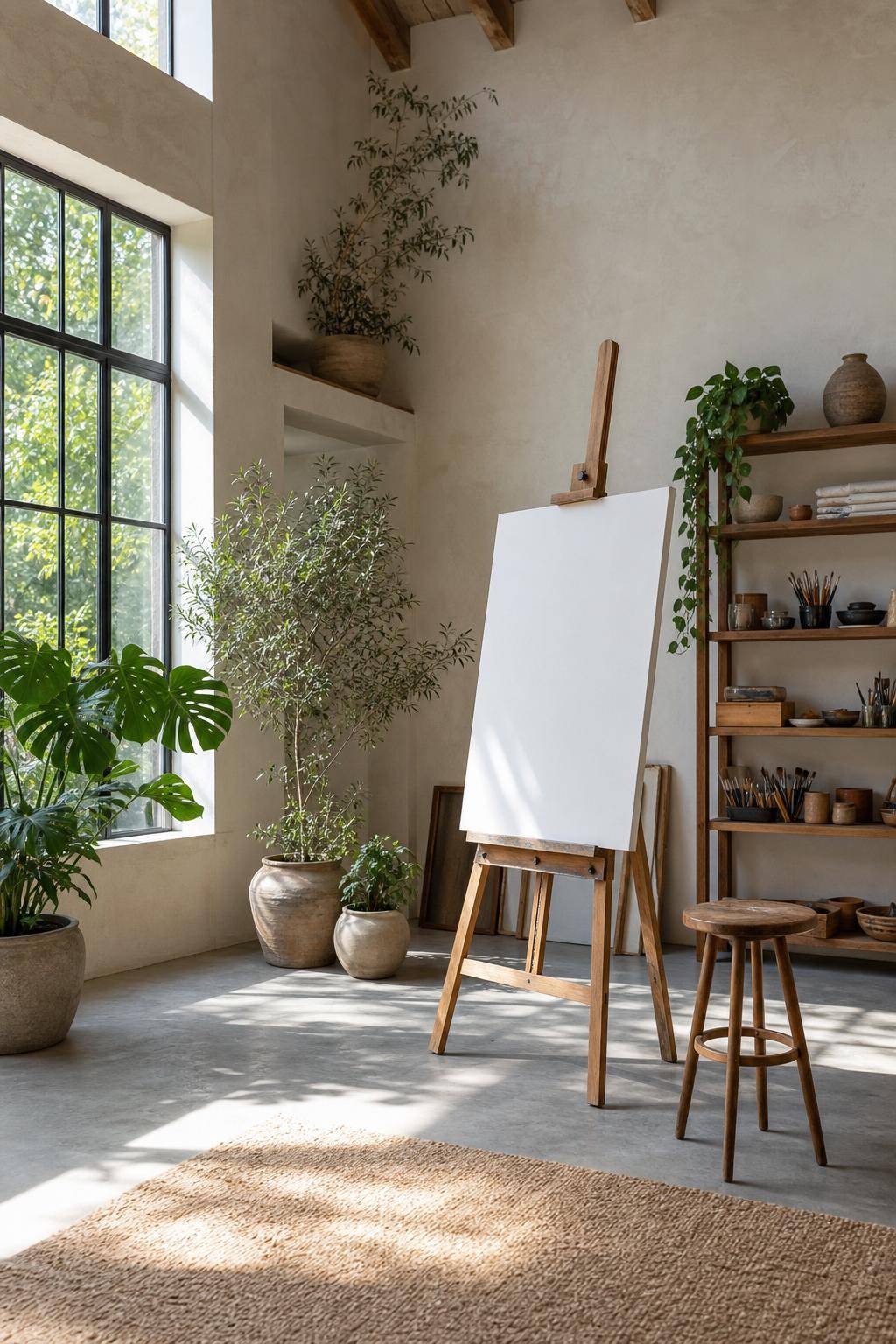 Atelier einrichten- Beleuchte den Raum mit natürlichem Licht