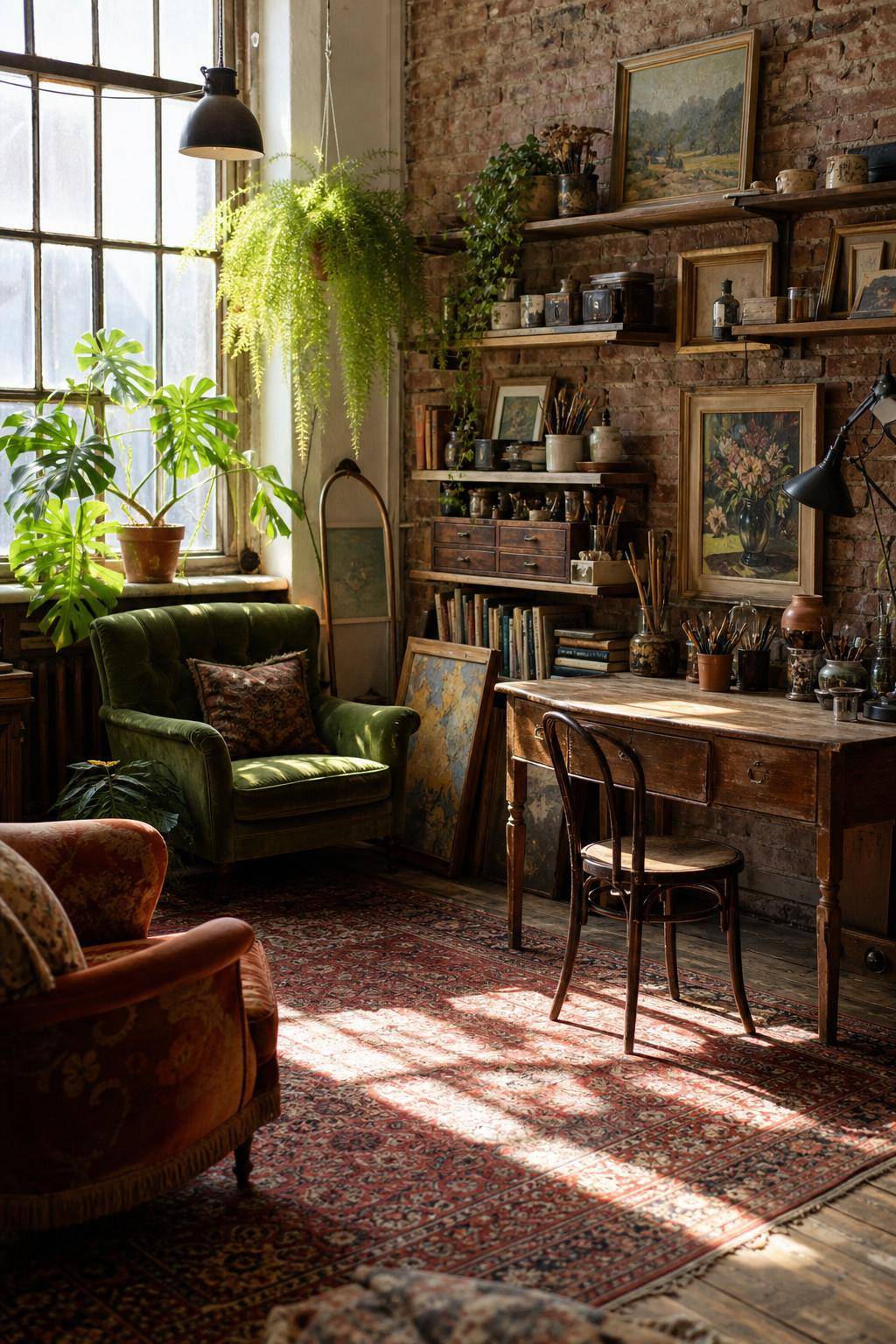 Atelier einrichten- Kombiniere Vintage-Möbel für individuellen Charme