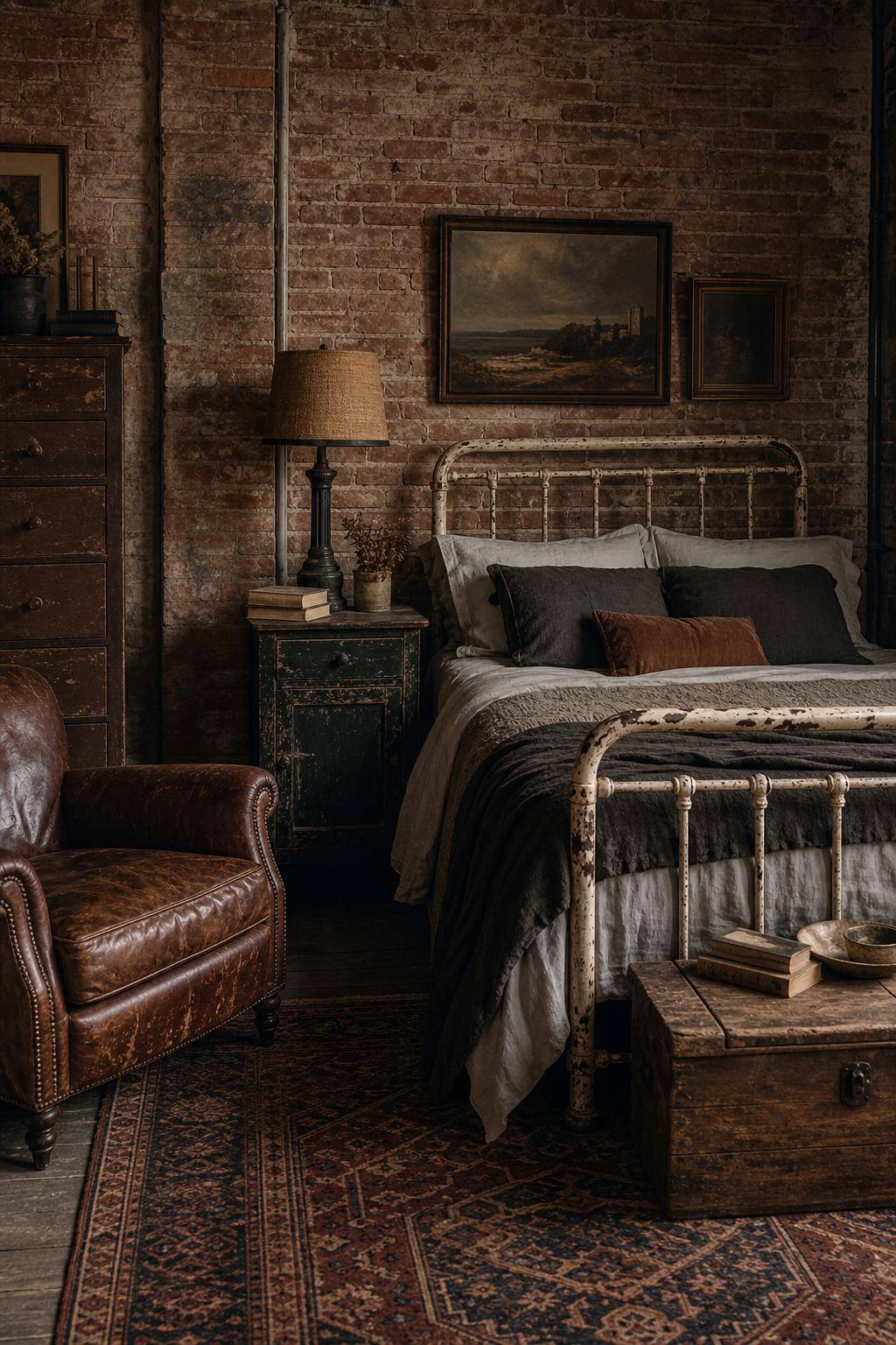 Grunge Schlafzimmer einrichten- Dekoriere mit Secondhand-Fundstücken im Used-Look