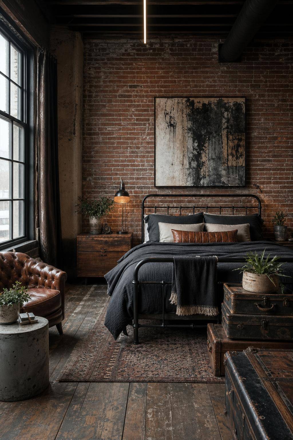 Grunge Schlafzimmer einrichten- Kombiniere unterschiedliche Möbelstile kreativ