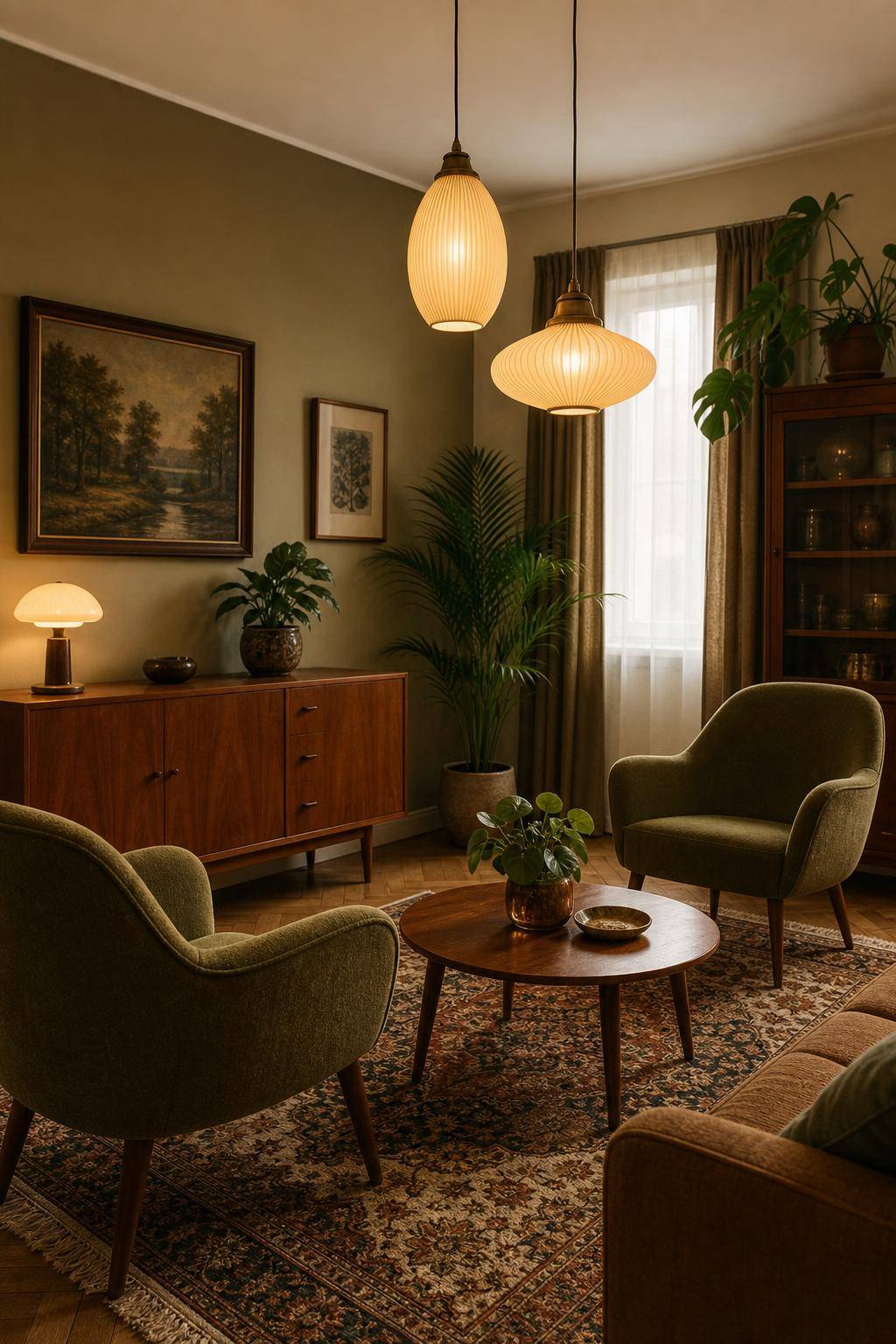 Ideen: Einrichten im Vintage-Stil- Hänge Vintage-Lampen für warmes Licht auf