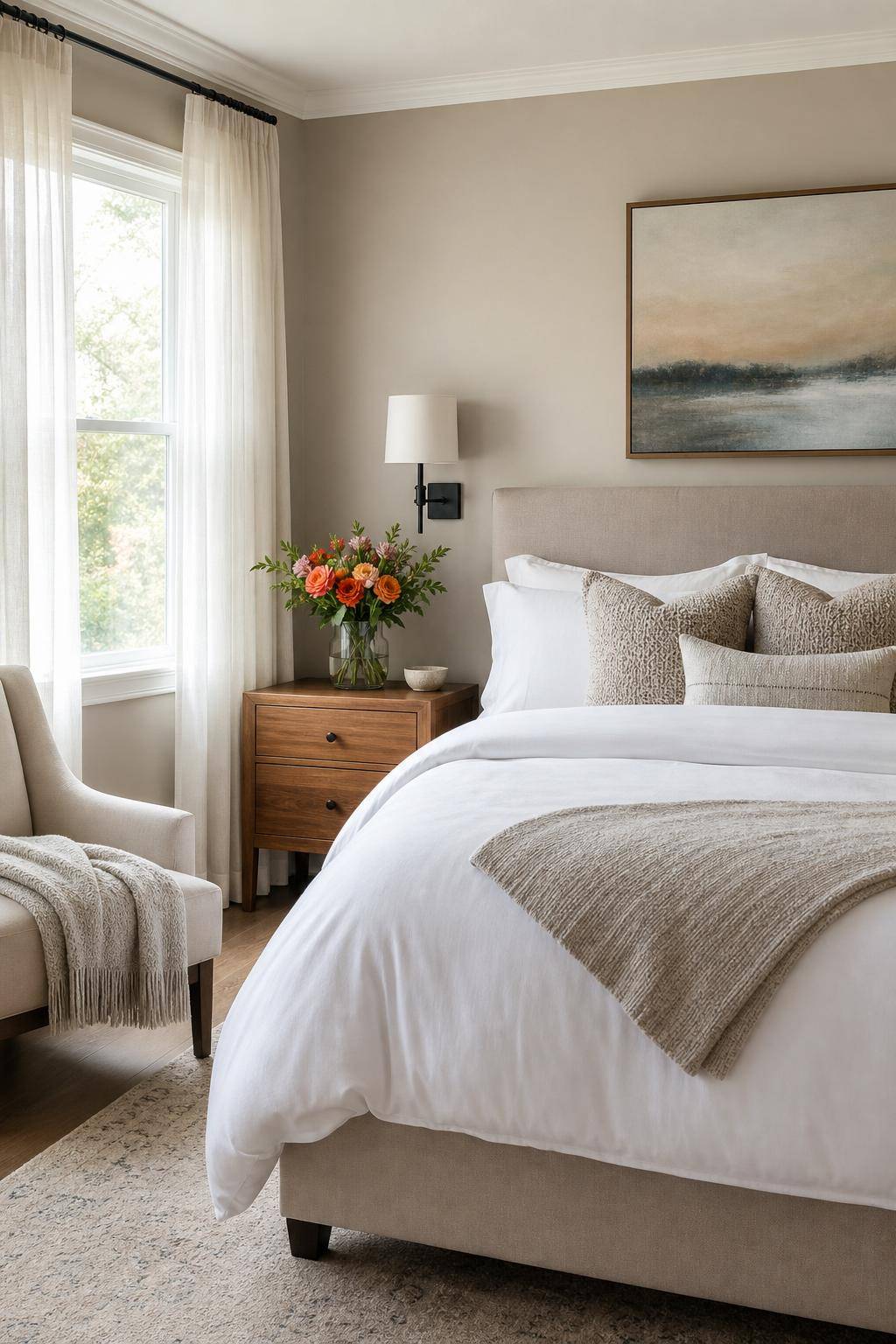 Ideen für Gästezimmer einrichten- Bring frische Blumen für einen Willkommensgruß